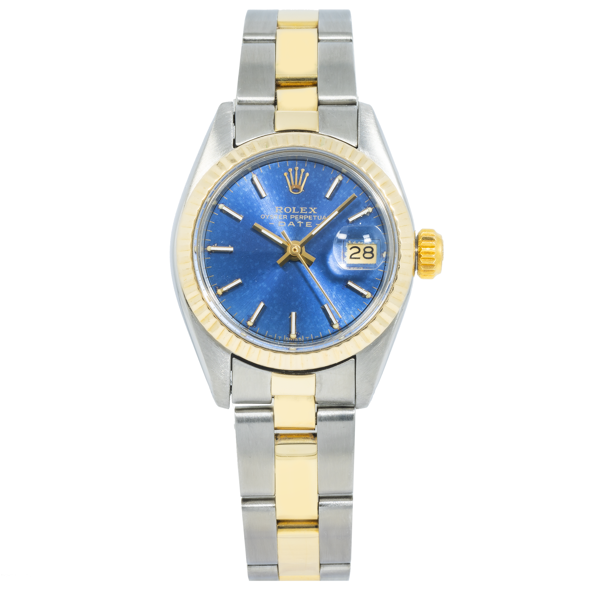 Rolex Datejust 6917 26MM Blue Index Dial With Two Tone Oyster Bracelet