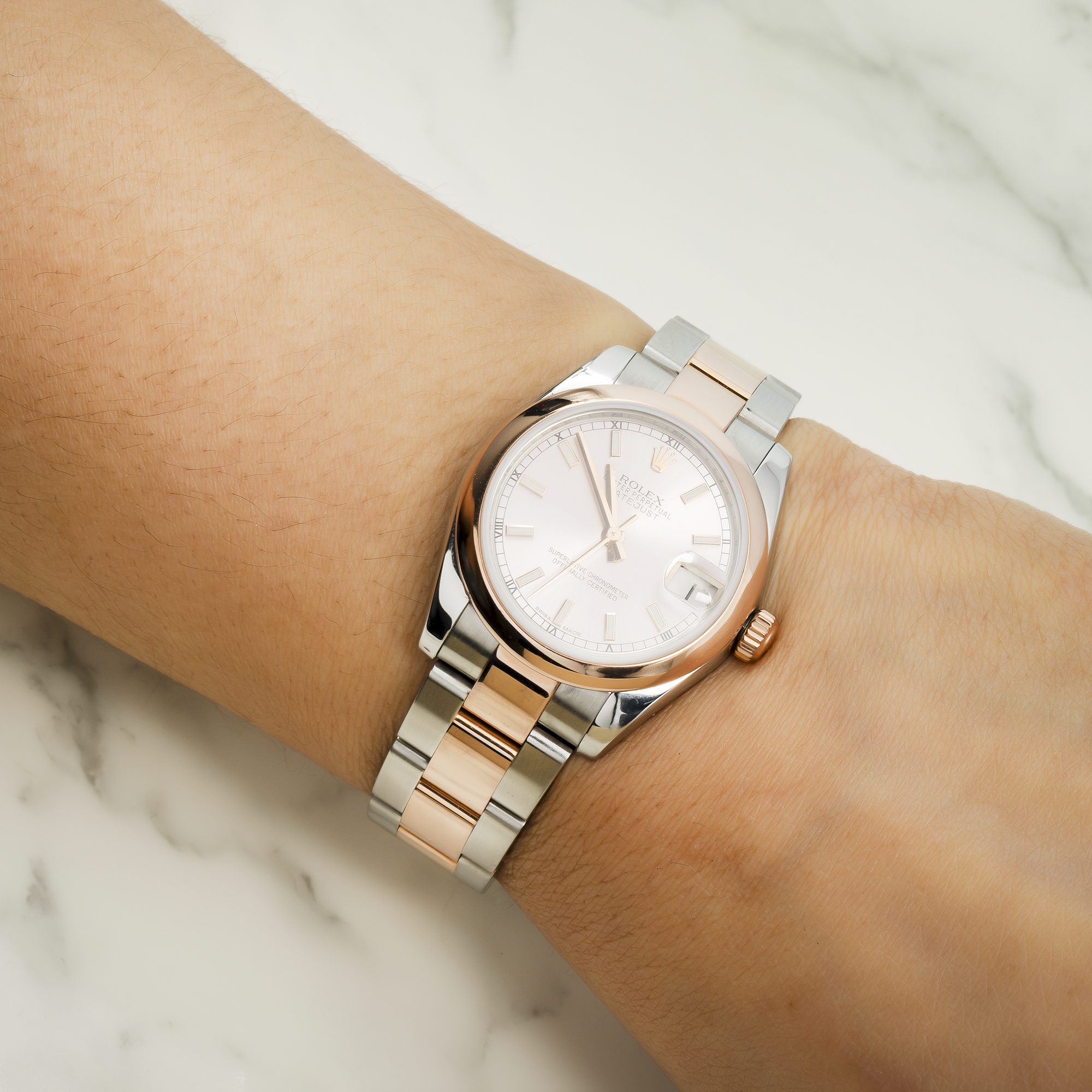 Rolex Datejust 178241 31MM With Pink Dial Two Tone Oyster Bracelet