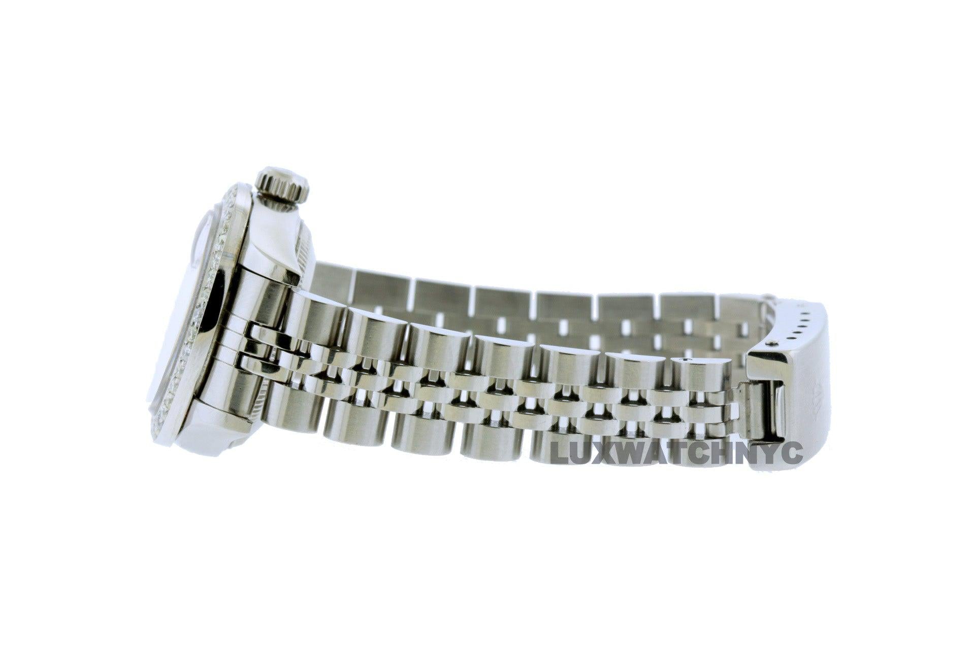 Rolex Datejust 26mm Midnight Blue Dial, Bezel, & Optional Lugs With Stainless Steel Bracelet