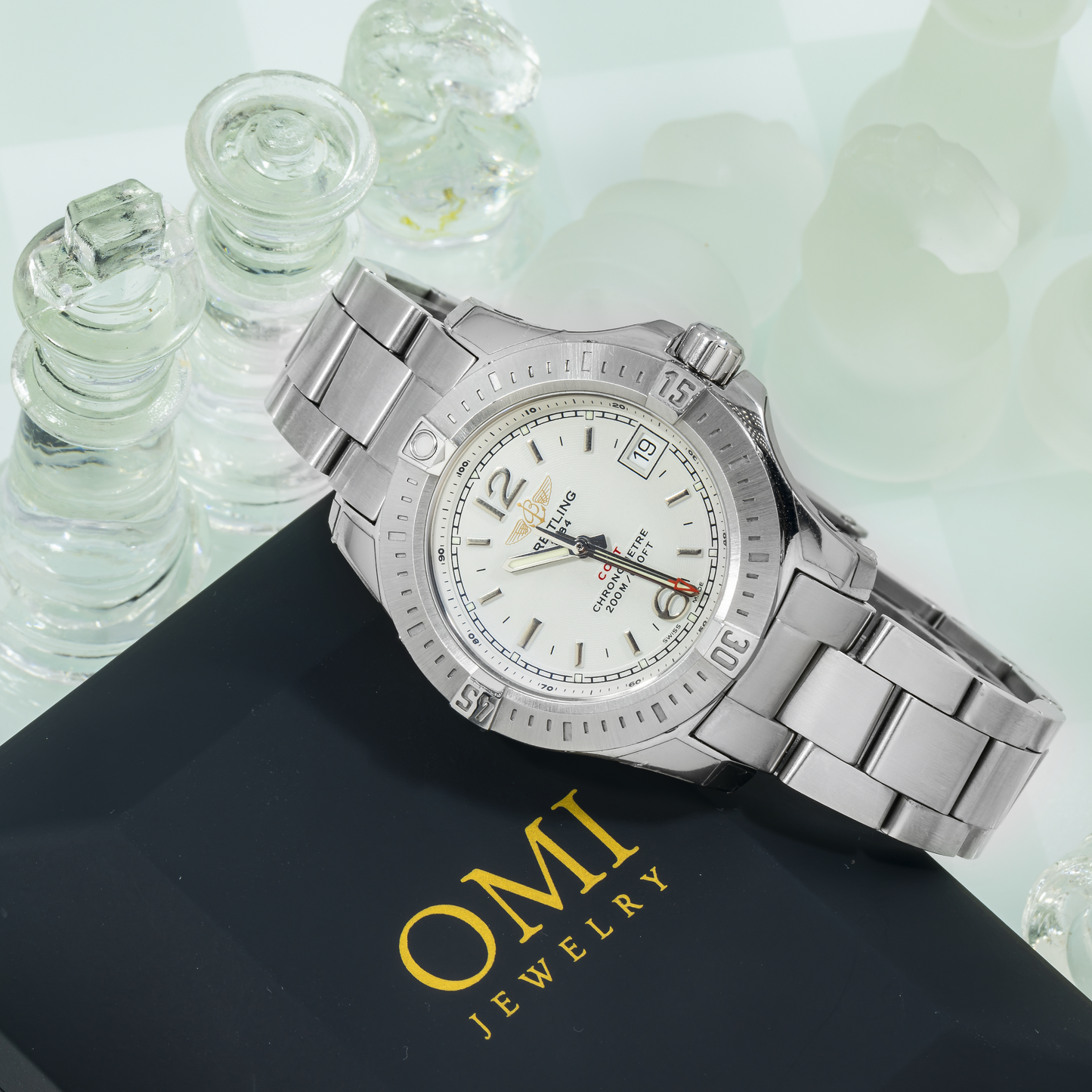 Breitling Colt A77388 33MM White Dial With Stainless Steel Bracelet
