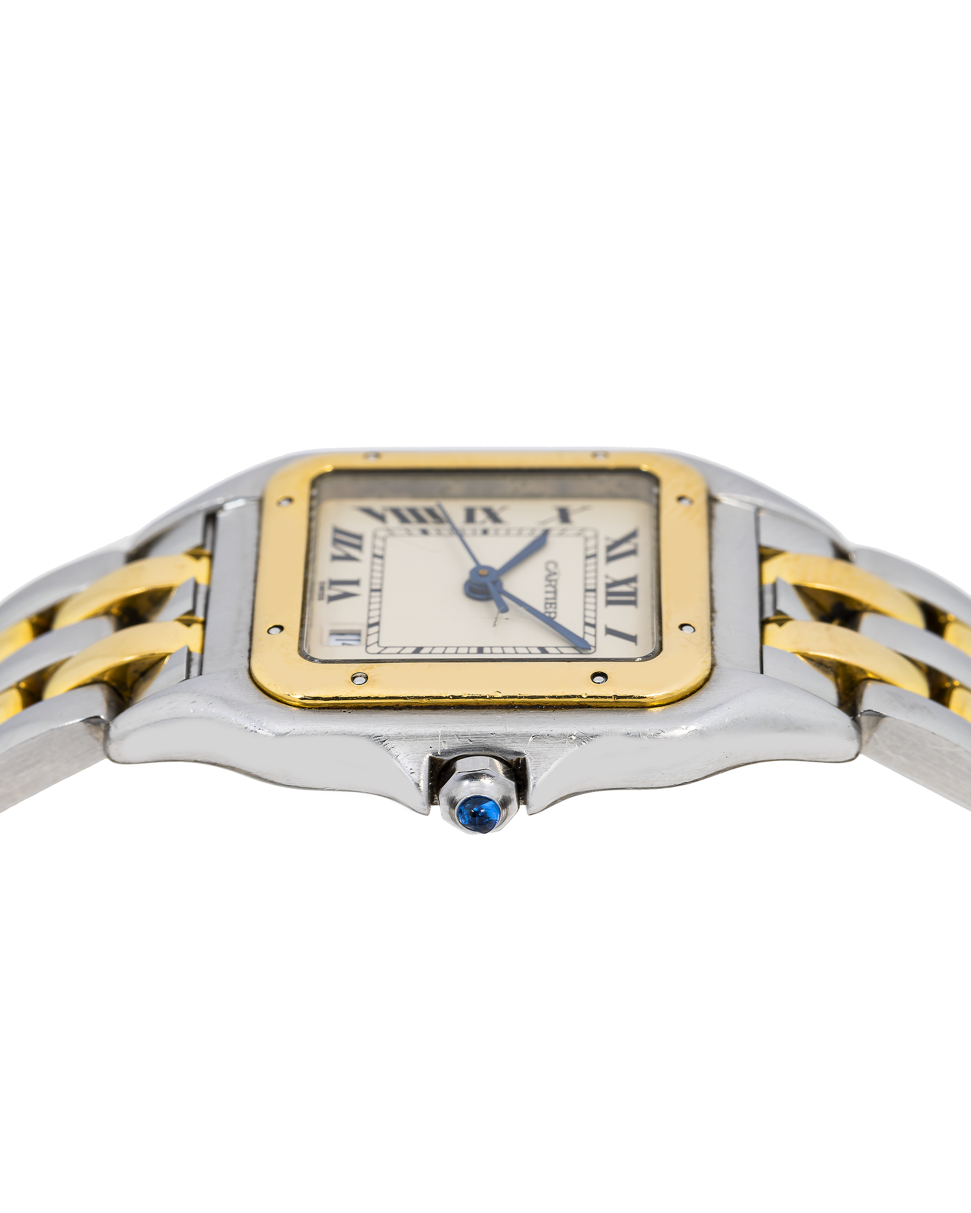 Cartier Panthère W25028B8 27 x 37 MM Off-White Dial With Yellow Gold And Stainless Steel Bracelet