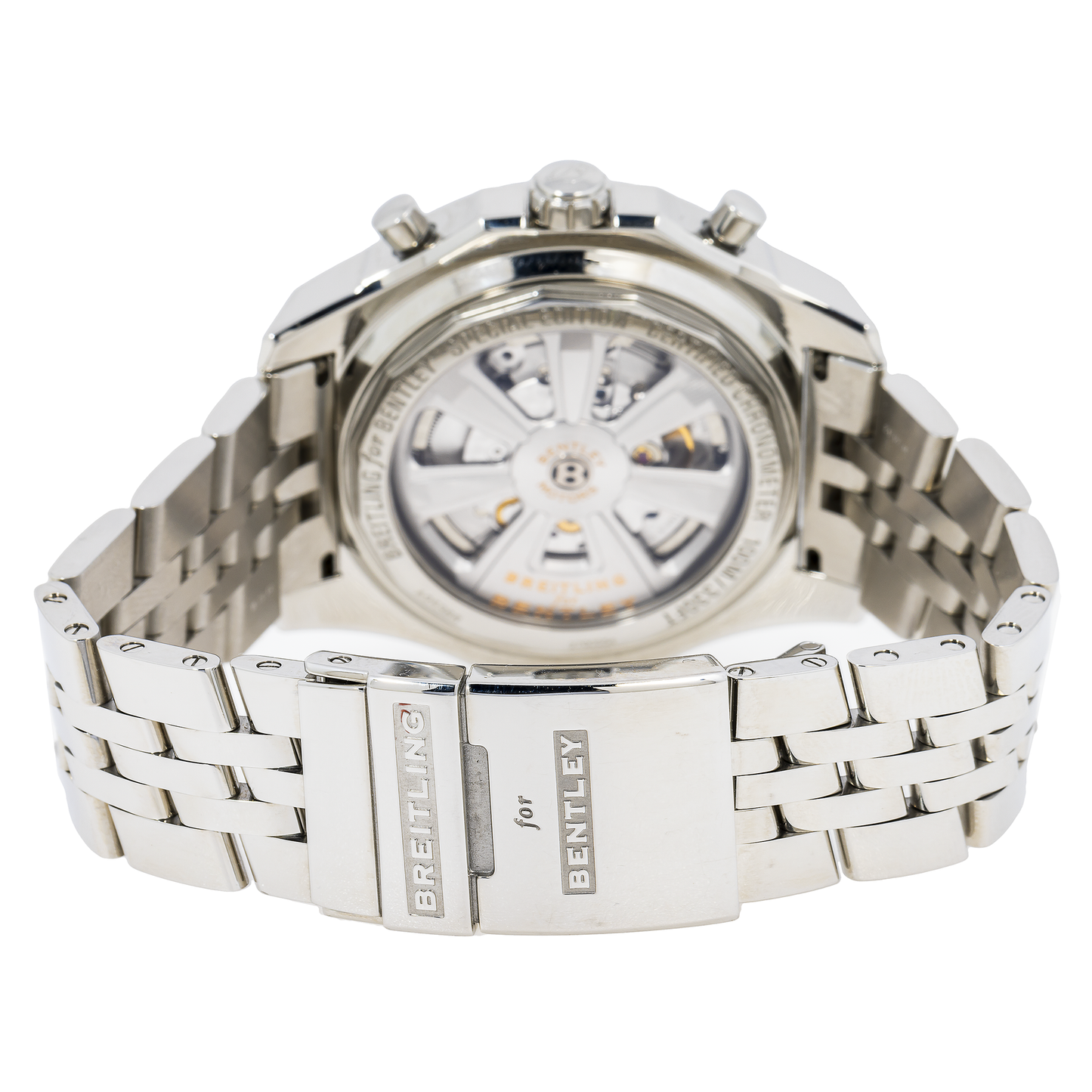 Breitling Bentley Motors A25366 49mm White  Dial With Stainless Steel Bracelet