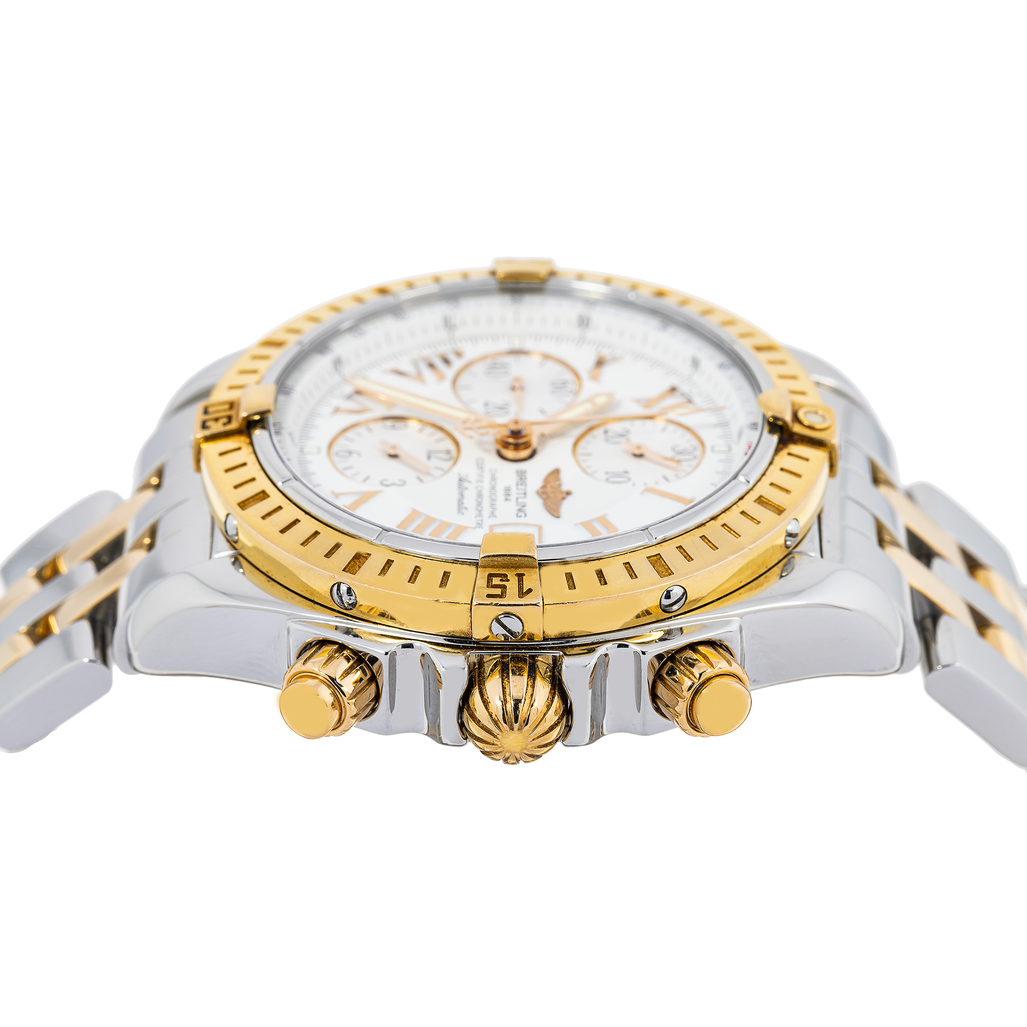 Breitling Chronomat Evolution A13356 44MM White Dial With Stainless Steel Bracelet