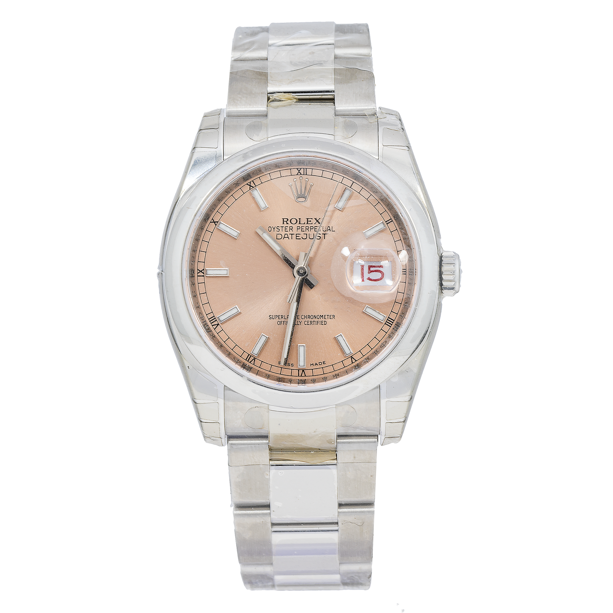 Rolex Datejust 116200 36MM Salmon Dial With Stainless Steel Oyster Bracelet