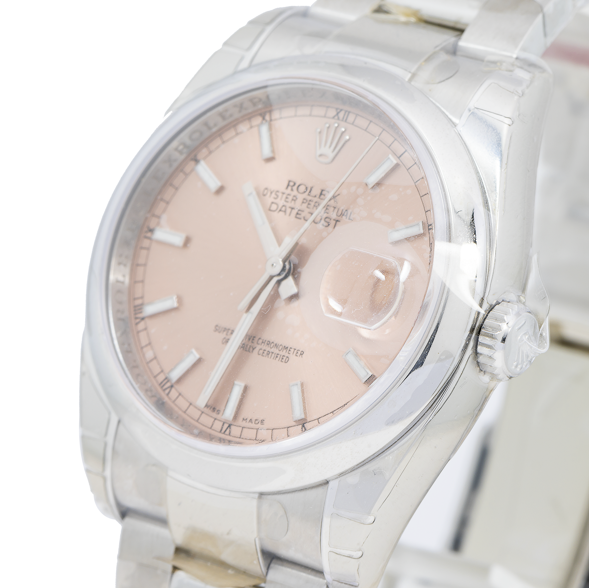 Rolex Datejust 116200 36MM Salmon Dial With Stainless Steel Oyster Bracelet