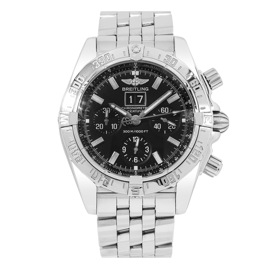 Breitling Crosswind Special A44359 44MM Black Dial With Stainless Steel Bracelet