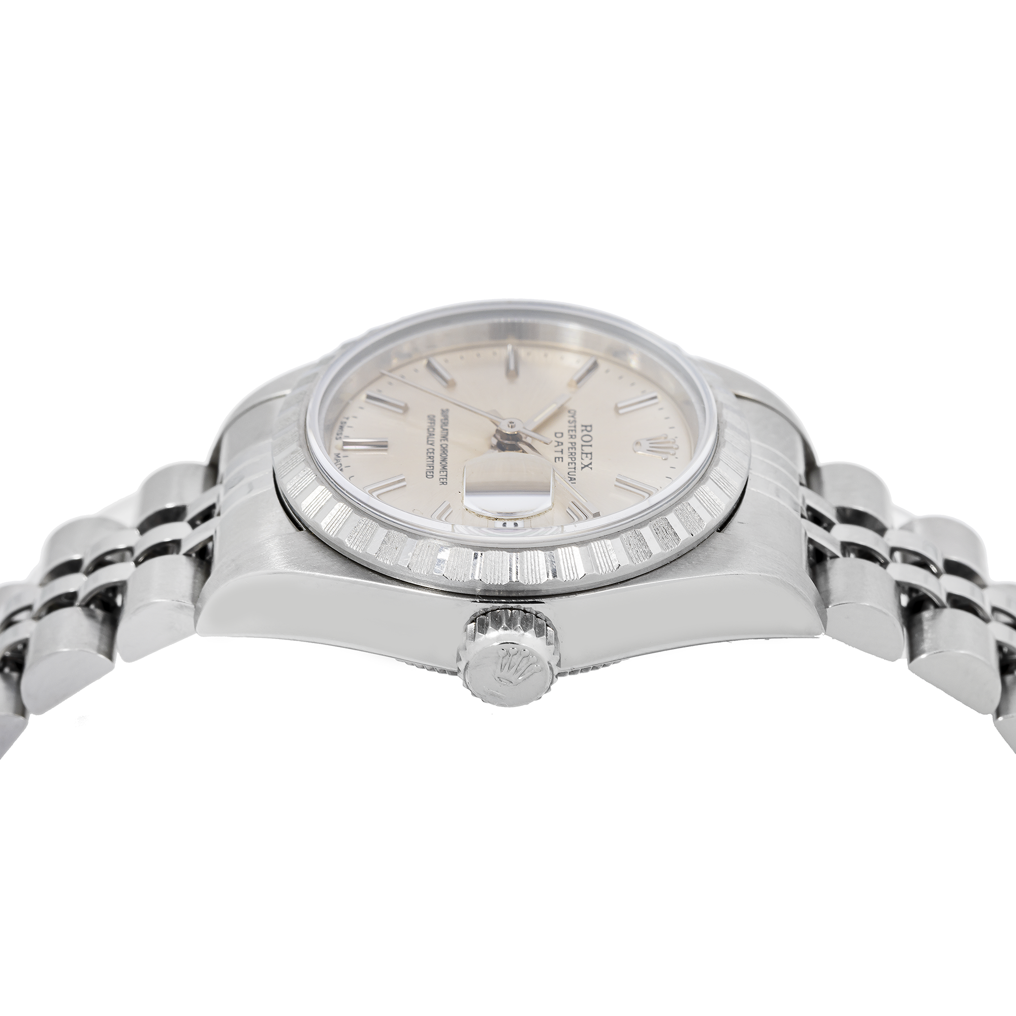 Rolex Oyster Perpetual Date 69240 26MM Silver Dial With Stainless Steel Jubilee Bracelet