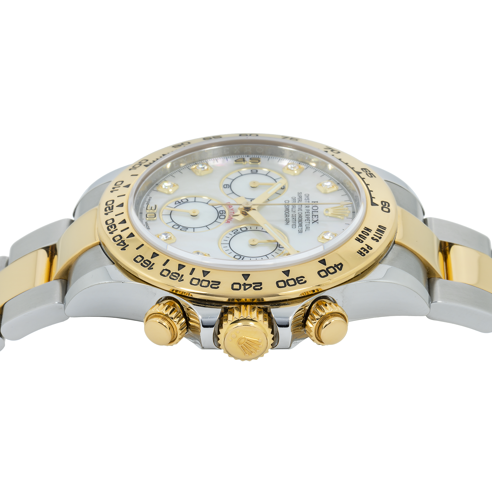 Rolex Cosmograph Daytona 116503 40MM White Diamond Dial With Two Tone Oyster Bracelet