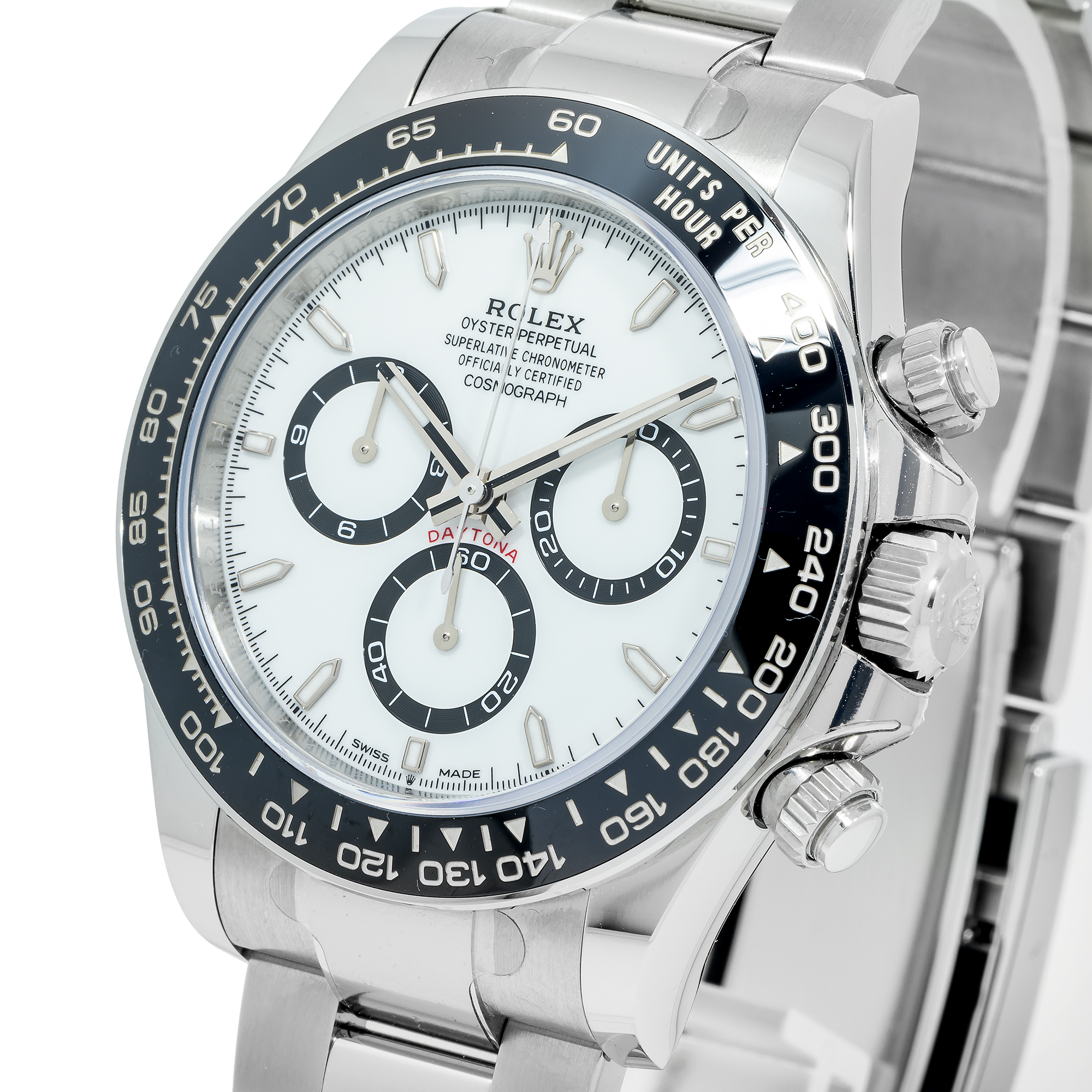 Rolex Cosmograph Daytona 126500LN White Dial With Stainless Steel Oyster Bracelet