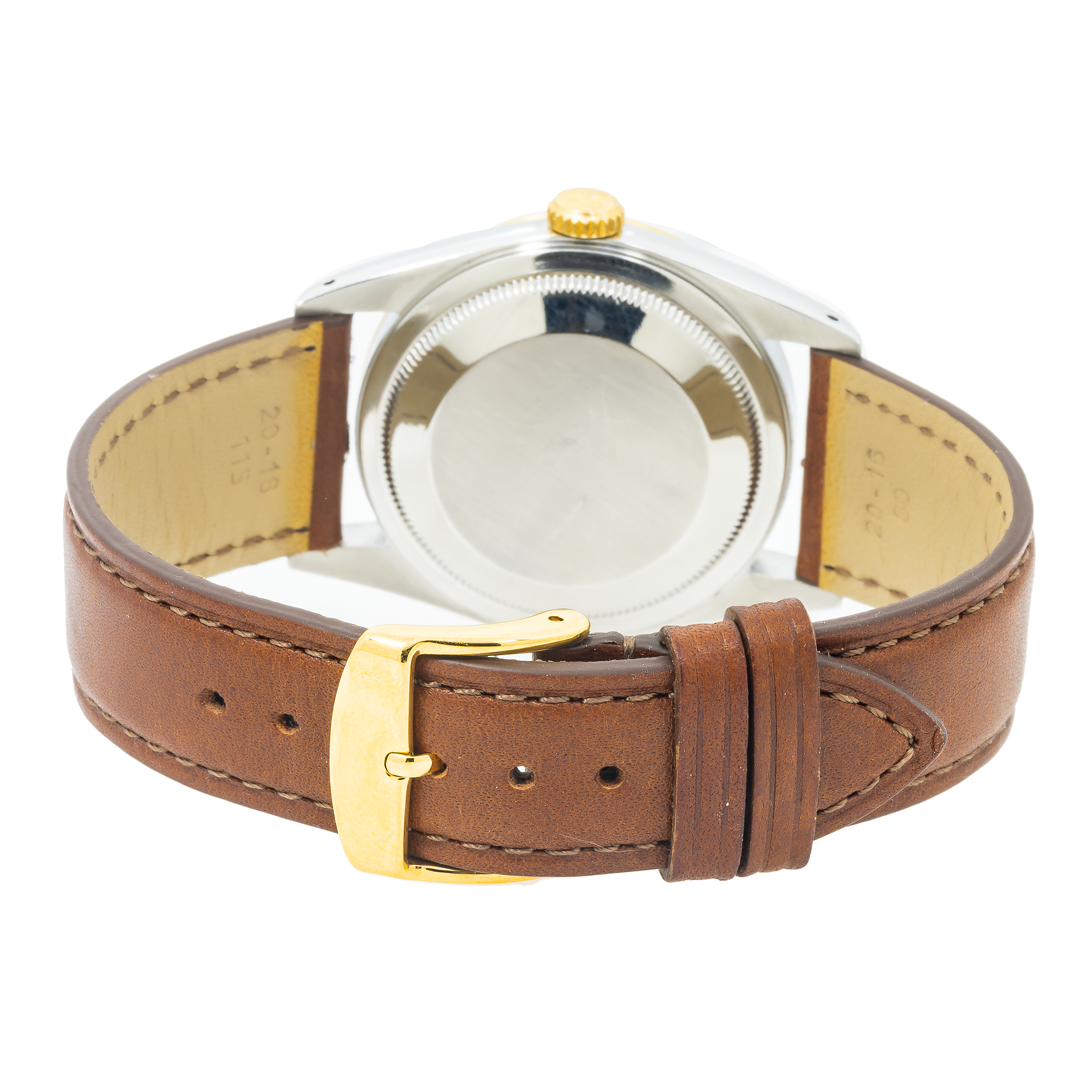 Rolex Datejust 16233 36MM Blue Dial With Brown Leather Bracelet