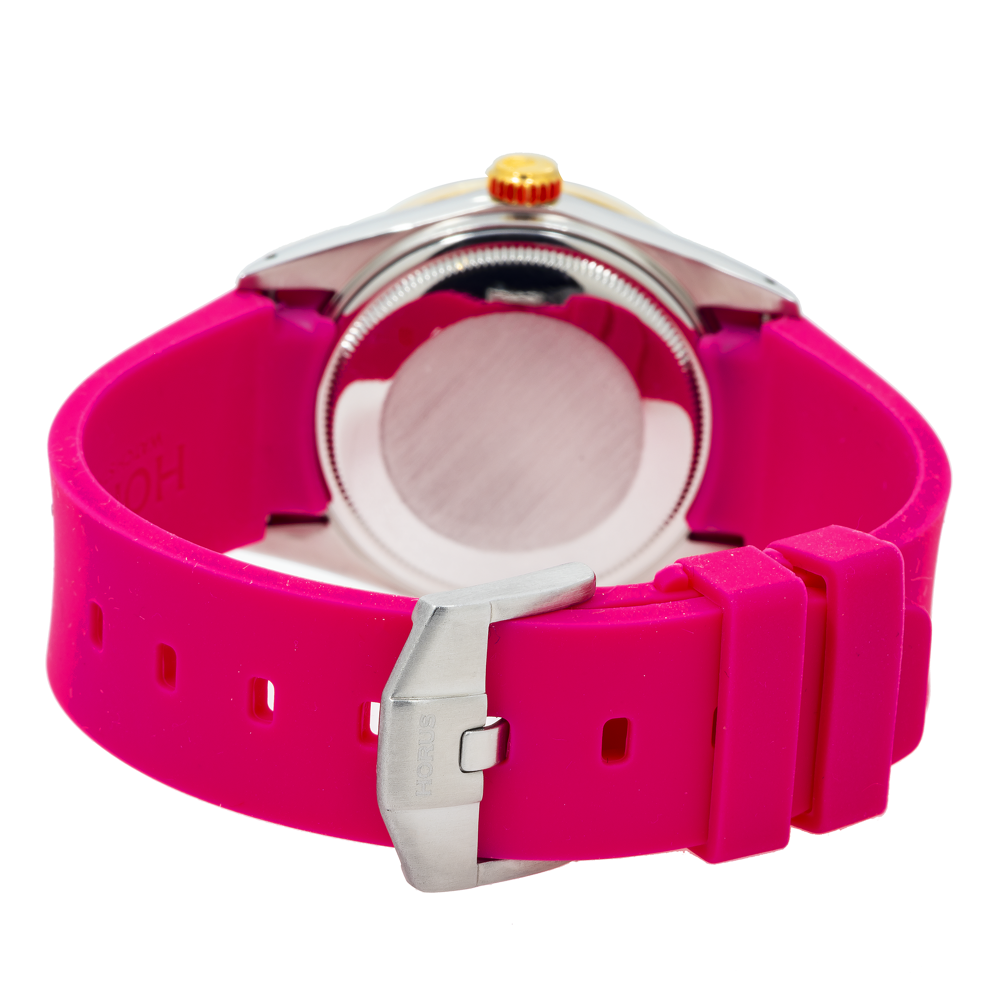 Rolex Datejust 16013 36MM White Diamond Dial & Bezel With Magenta Oysterflex Bracelet