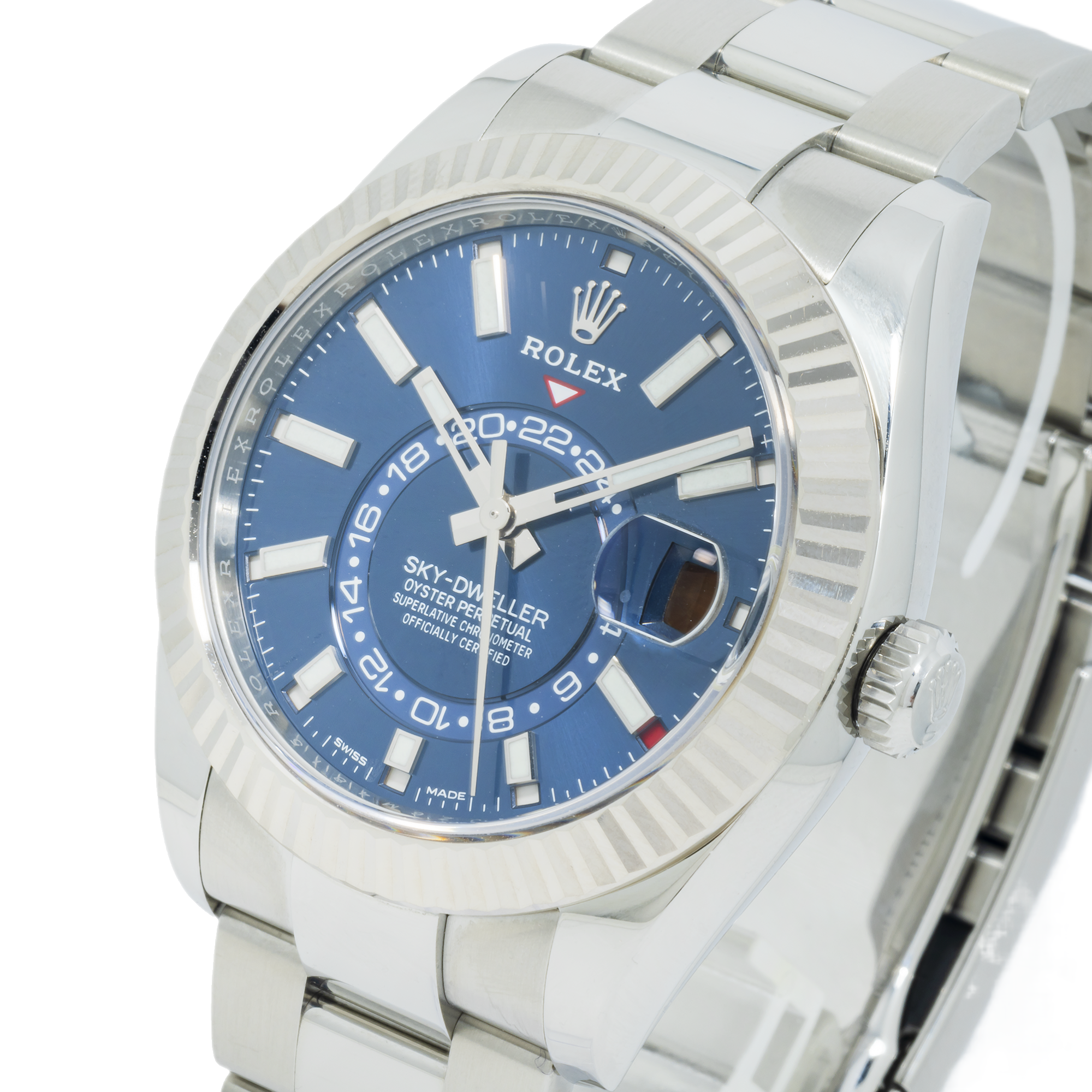 Rolex Sky-Dweller 326934 42MM Blue Index Dial With Stainless Steel Oyster Bracelet