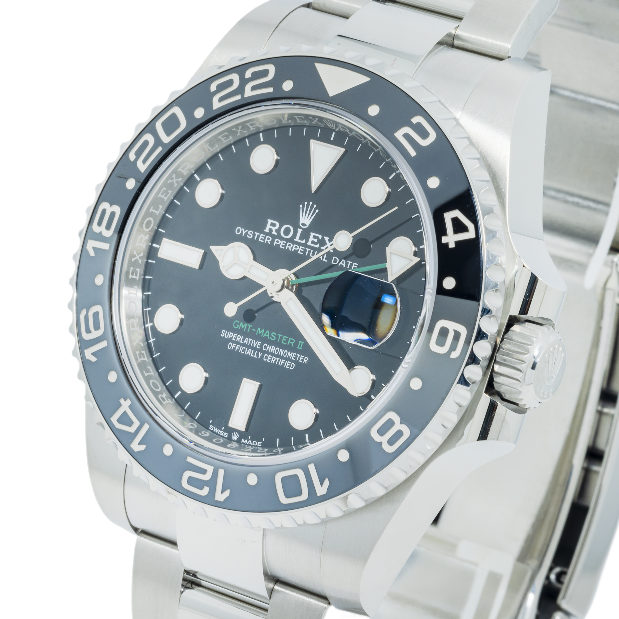 Rolex GMT-Master II 126710GRNR 40MM Black Dial With Stainless Steel Oyster Bracelet