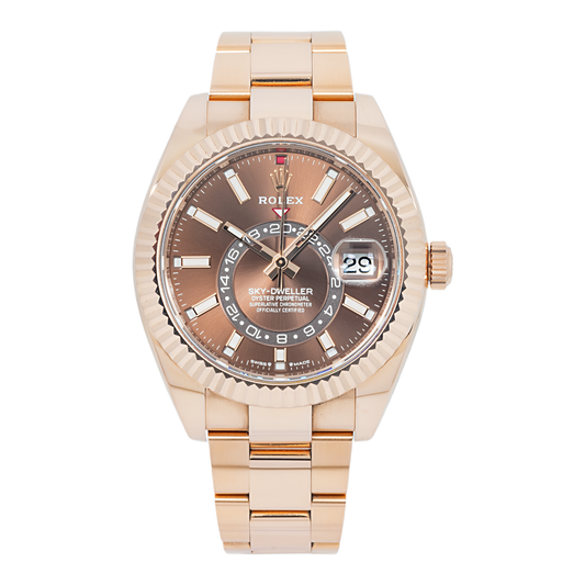 Rolex Sky-Dweller 326935 42MM Chocolate Dial With Rose Gold Oyster Bracelet