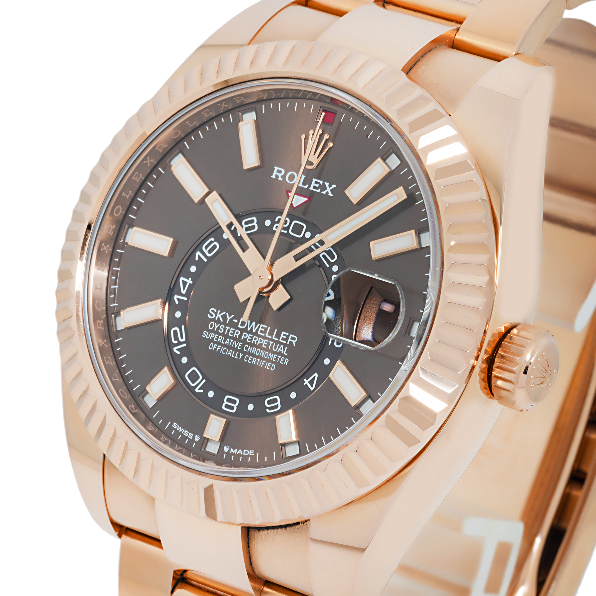 Rolex Sky-Dweller 326935 42MM Chocolate Dial With Rose Gold Oyster Bracelet
