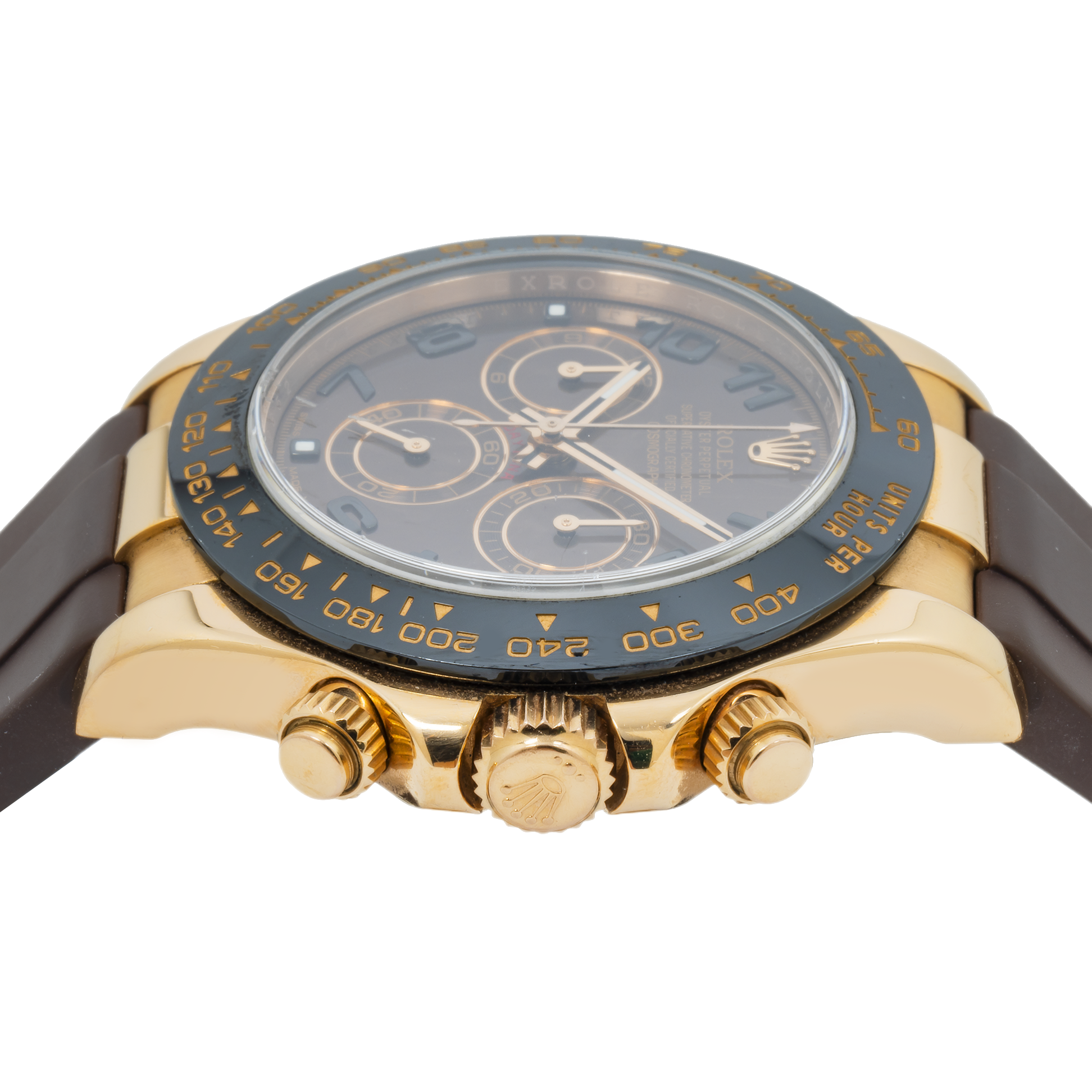 Rolex Daytona 116515LN 40MM Chocolate Dial With Rose Gold Bezel And Brown Oysterflex Strap