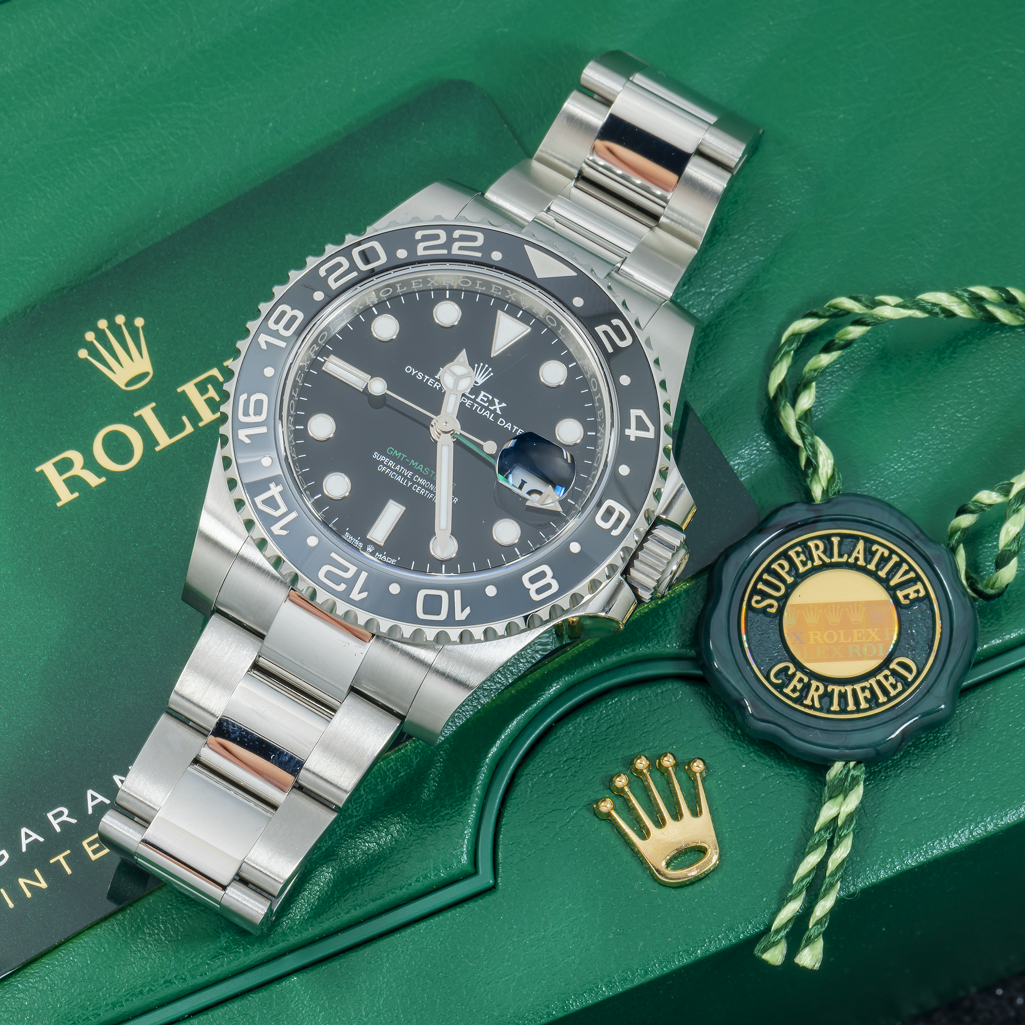 Rolex GMT-Master II 126710GRNR 40MM Black Dial With Stainless Steel Oyster Bracelet