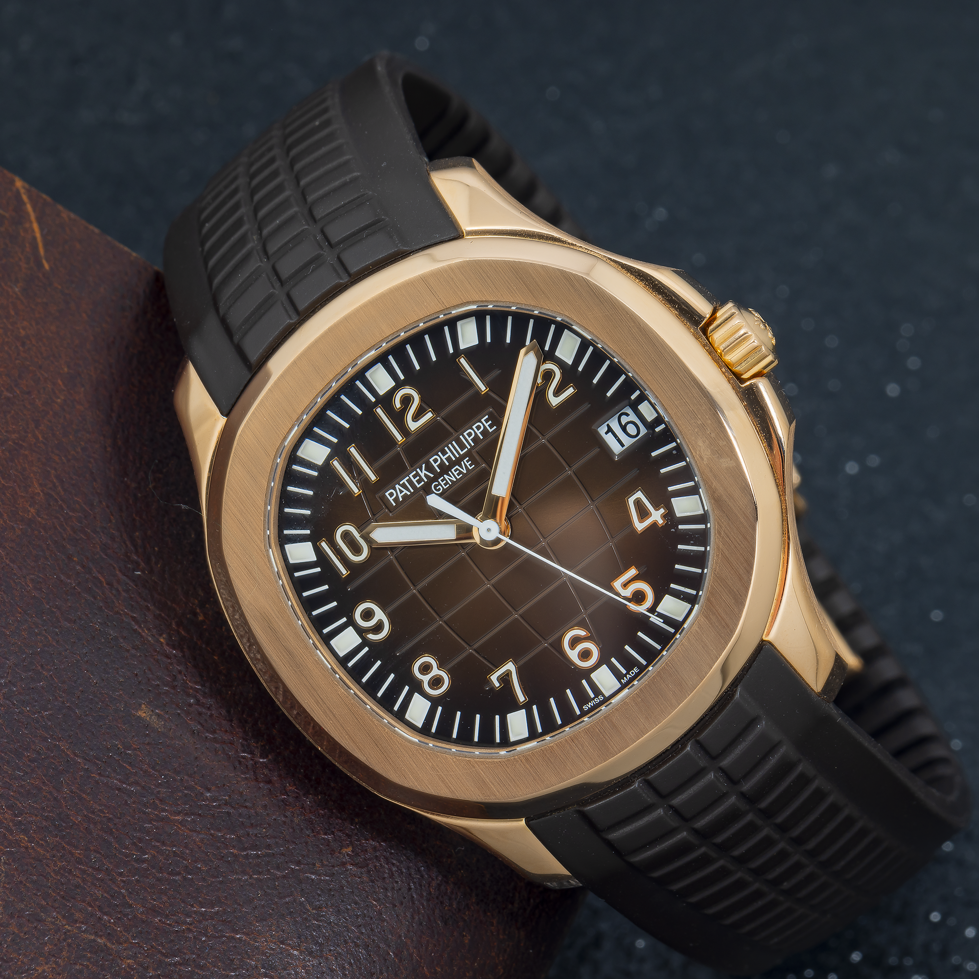 Patek Philippe Aquanaut 5167R 40MM Brown Dial With Brown Composite Strap
