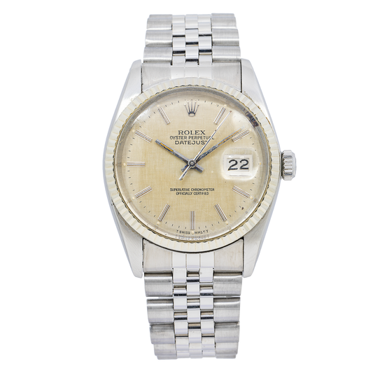 Rolex Datejust 16014 36mm White Index Dial And Stainless Steel Bracelet