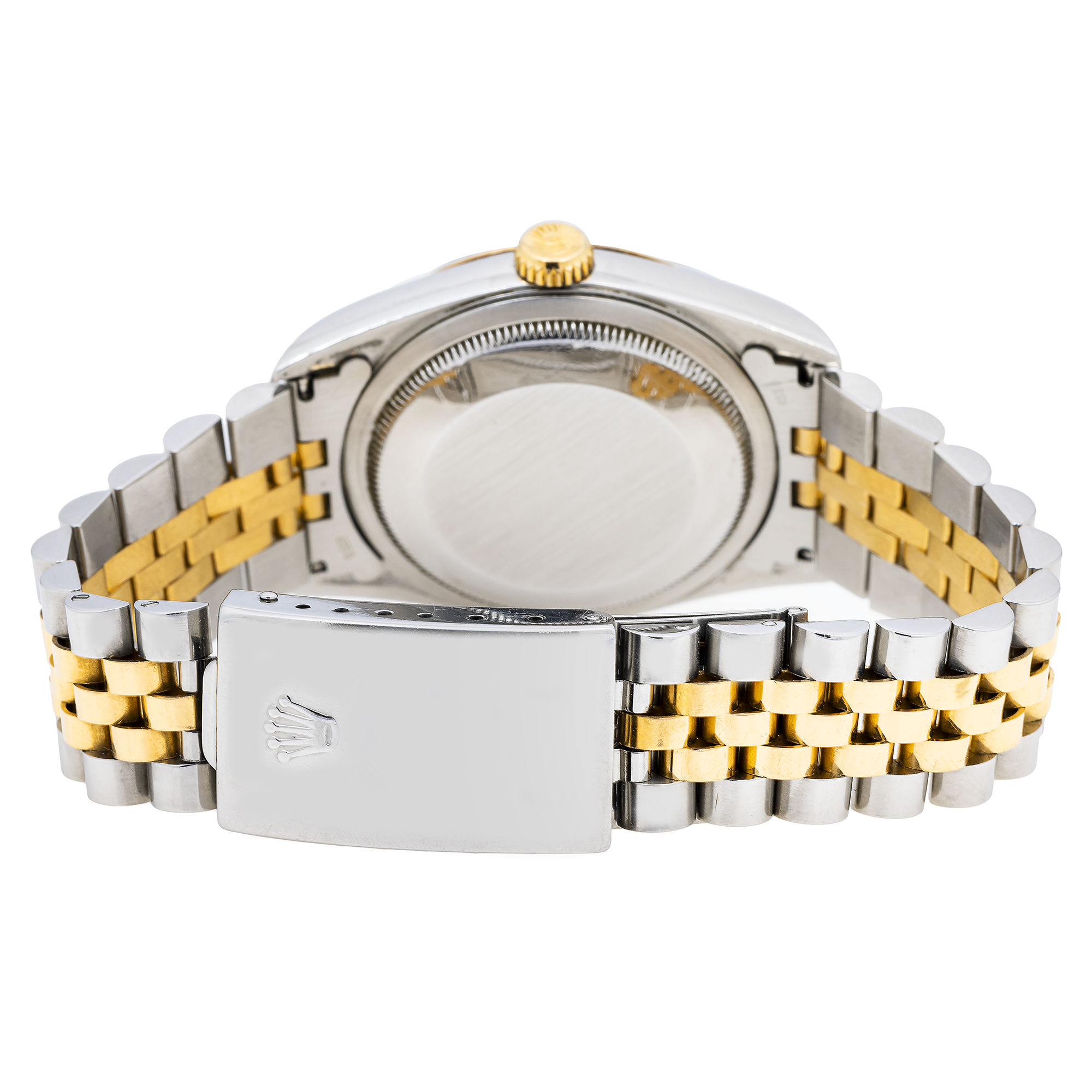 Rolex Datejust 16013 36MM Champagne Rolex Motive Diamond Dial With Two Tone Bracelet