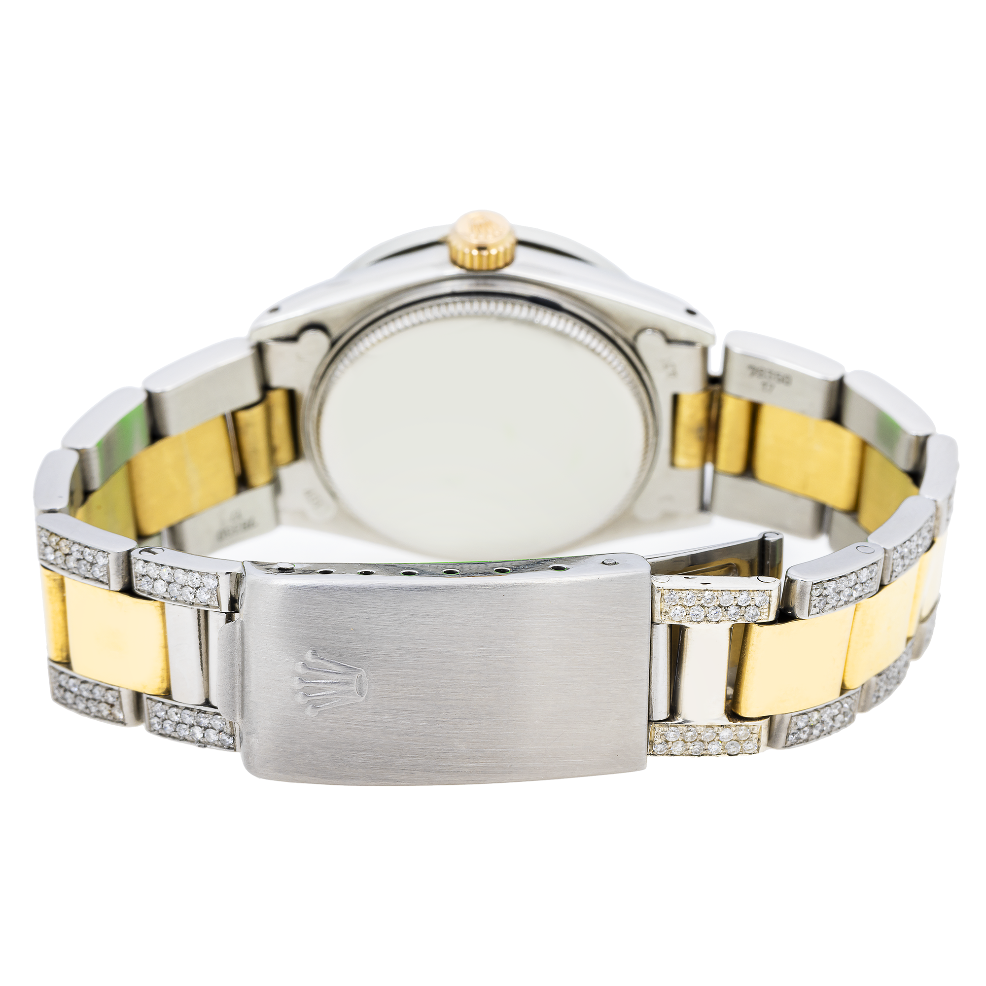 Rolex Oyster Perpetual 6748/63R 31MM Turquoise Celebration Dial With Two-Tone Diamond Oyster Bracelet