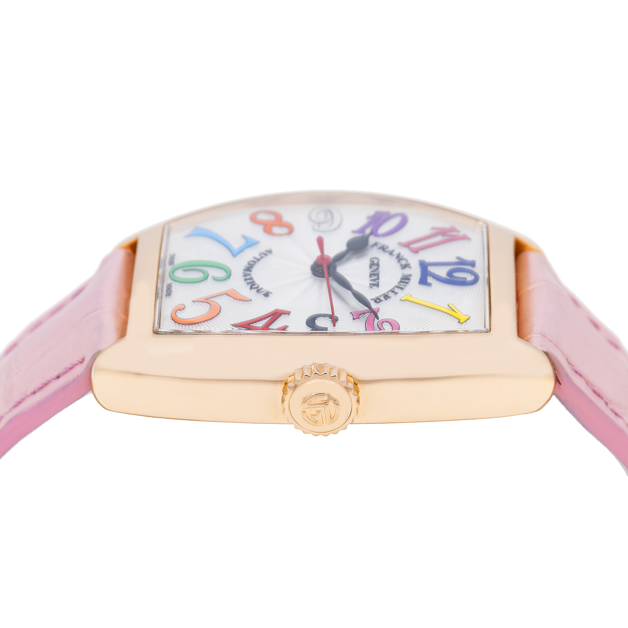 Franck Muller Cintree Curvex 7500SC 28MM White Dial with Leather Bracelet.