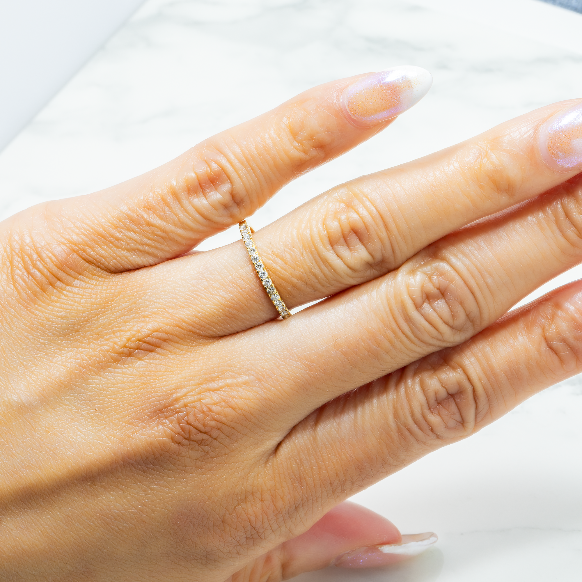 14K GOLD DIAMOND RING 0.27 CT