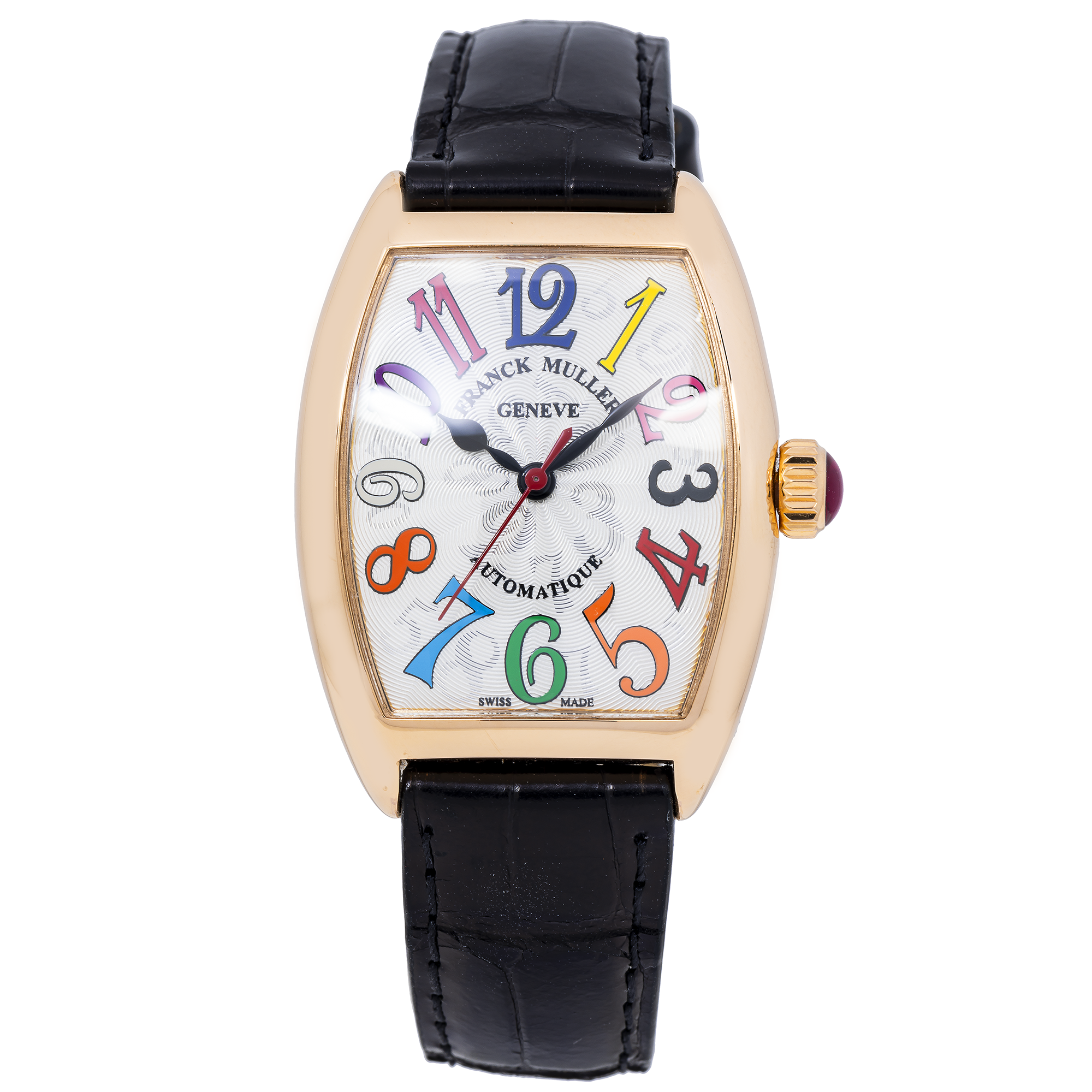 Franck Muller Cintree Curvex 7500SC 28MM White Dial with Leather Bracelet