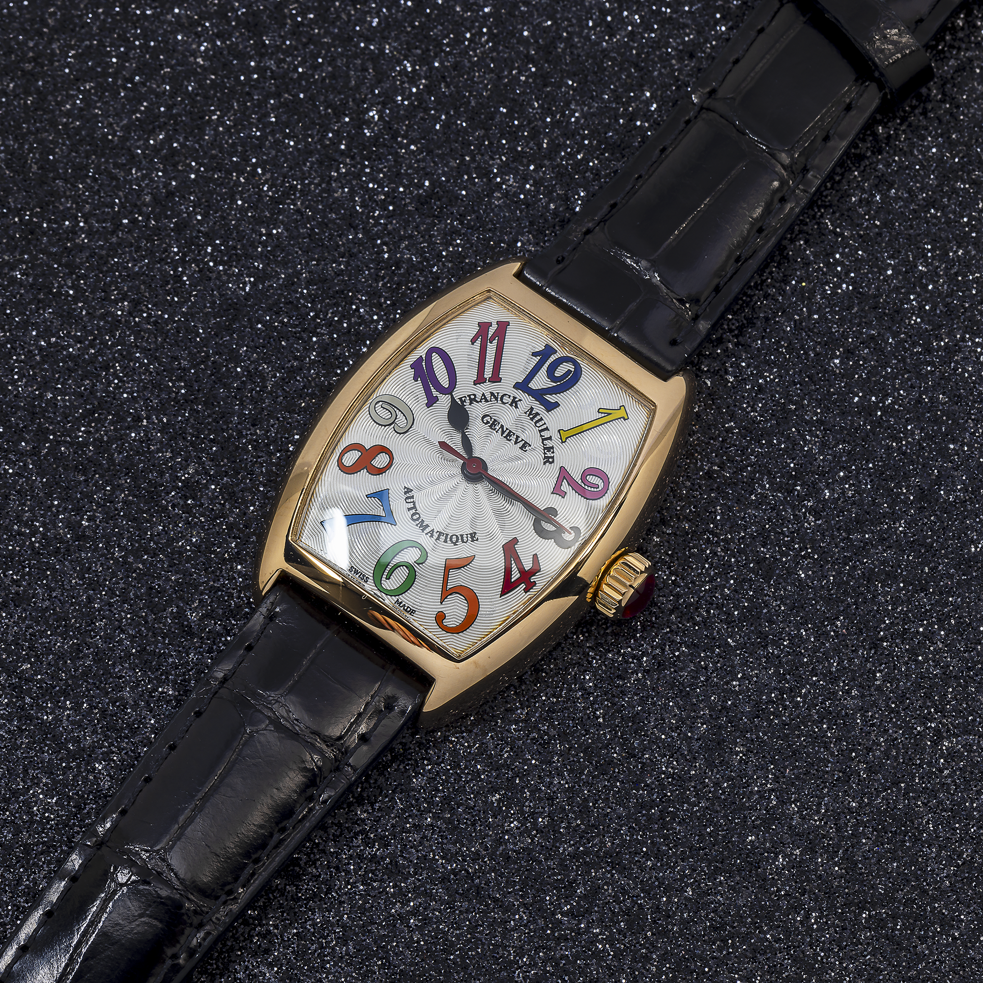 Franck Muller Cintree Curvex 7500SC 28MM White Dial with Leather Bracelet