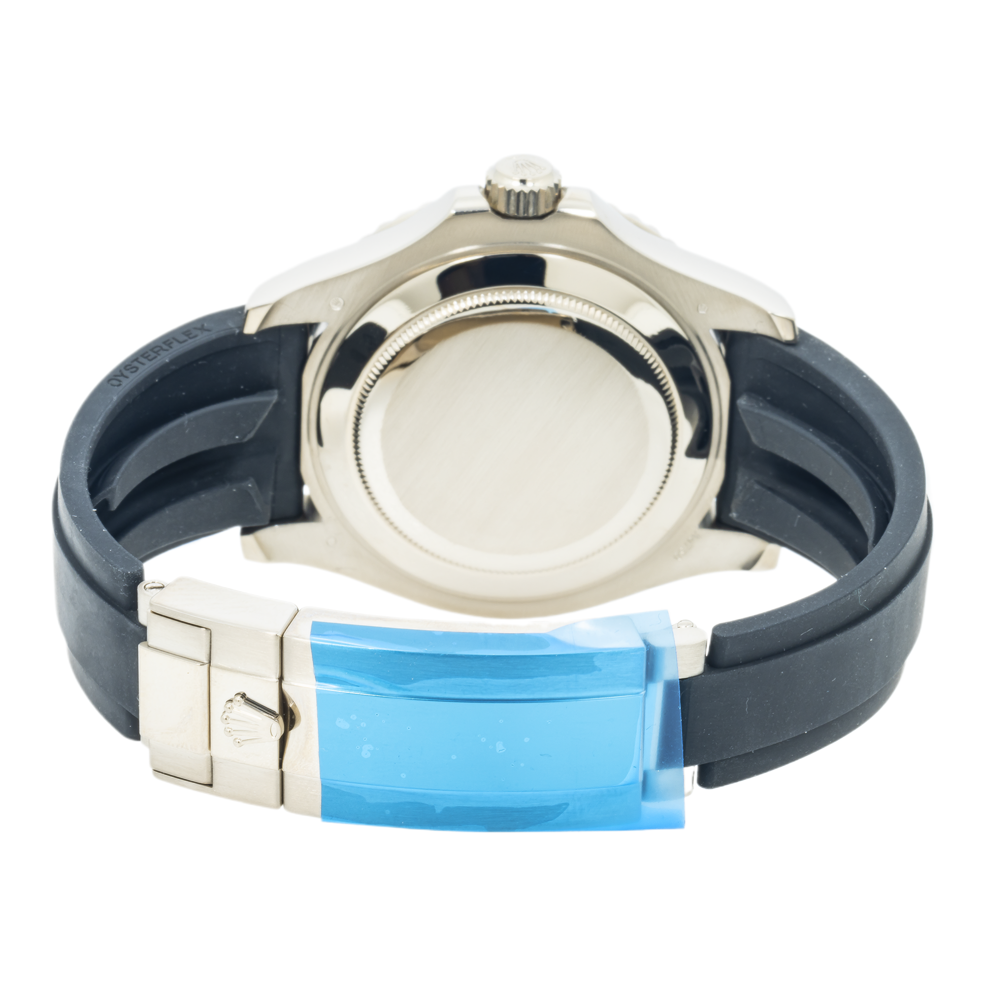 Rolex White Gold Yacht-Master 226659 42MM Black Dial With Black Oysterflex Strap