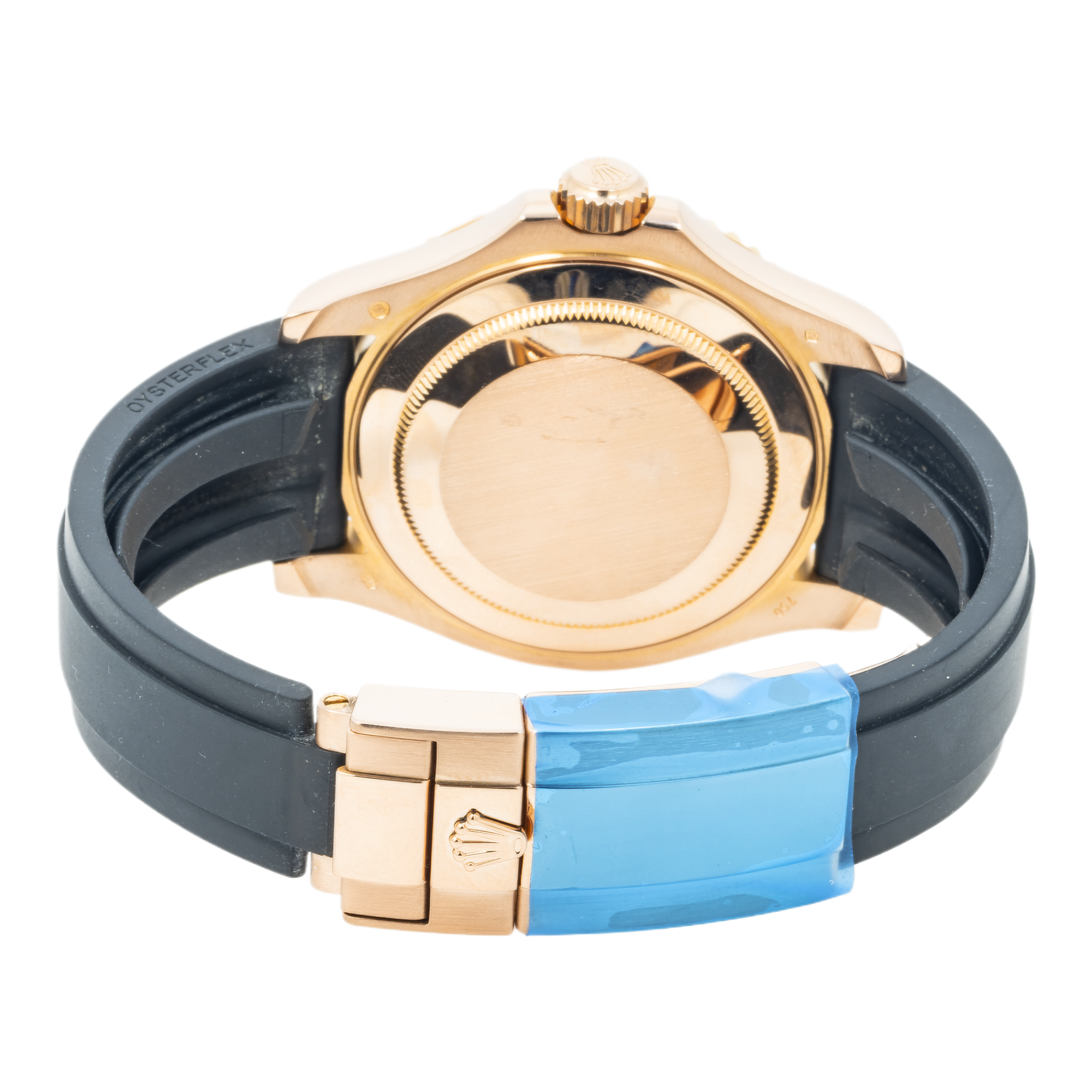 Rolex Yacht-Master Date 116655 40MM Black Dial With Rose Gold Bezel And Black Oysterflex Strap