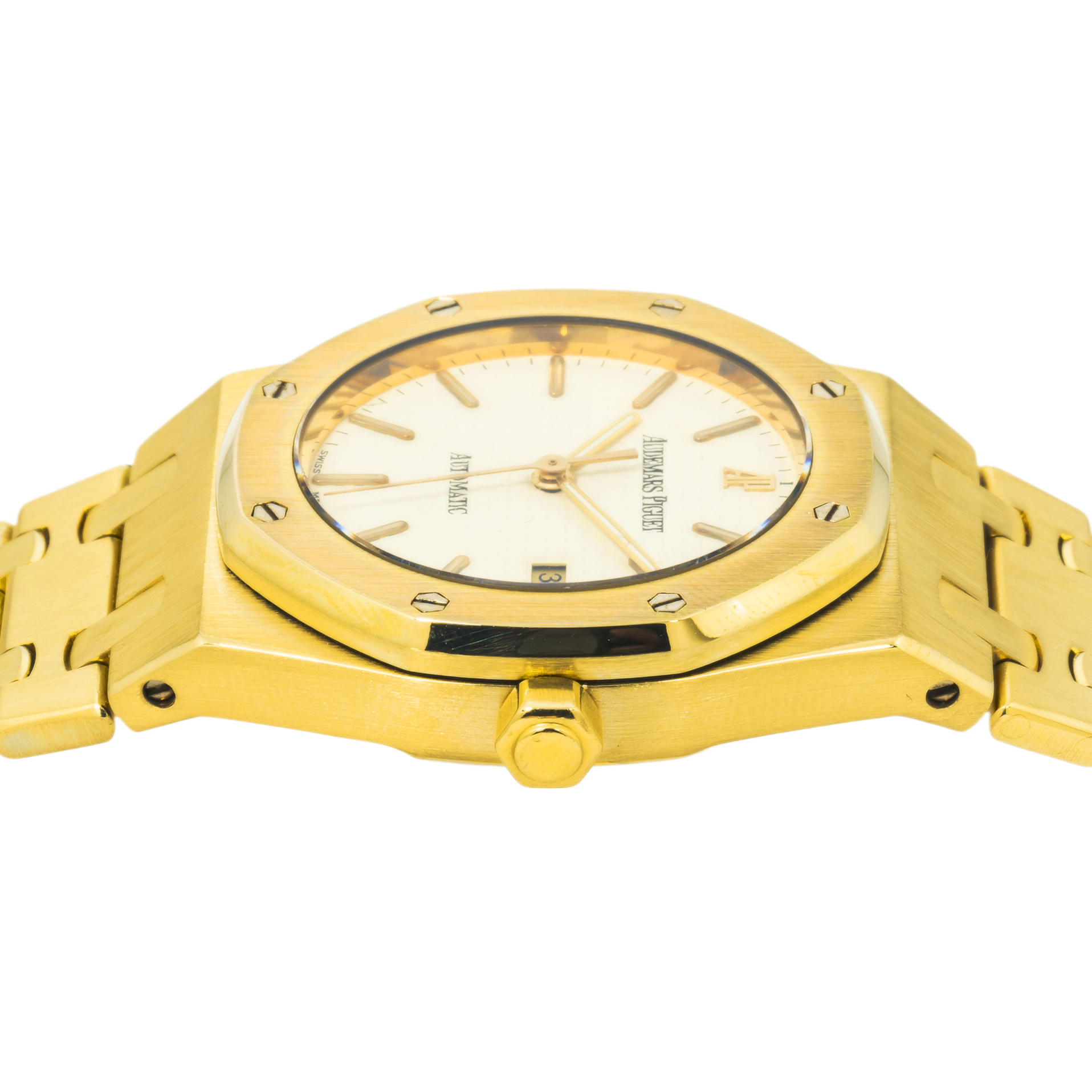 Audemars Piguet Royal Oak 15000BA 33MM Gold Tapisserie Dial With Yellow Gold Bracelet