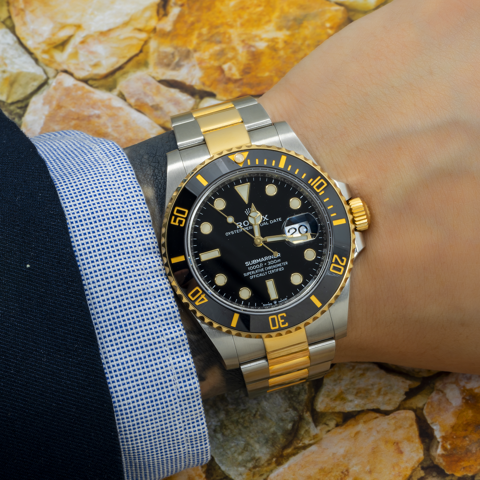 Rolex Submariner Date 126613LN 41MM Black Dial With Two Tone Oyster Bracelet