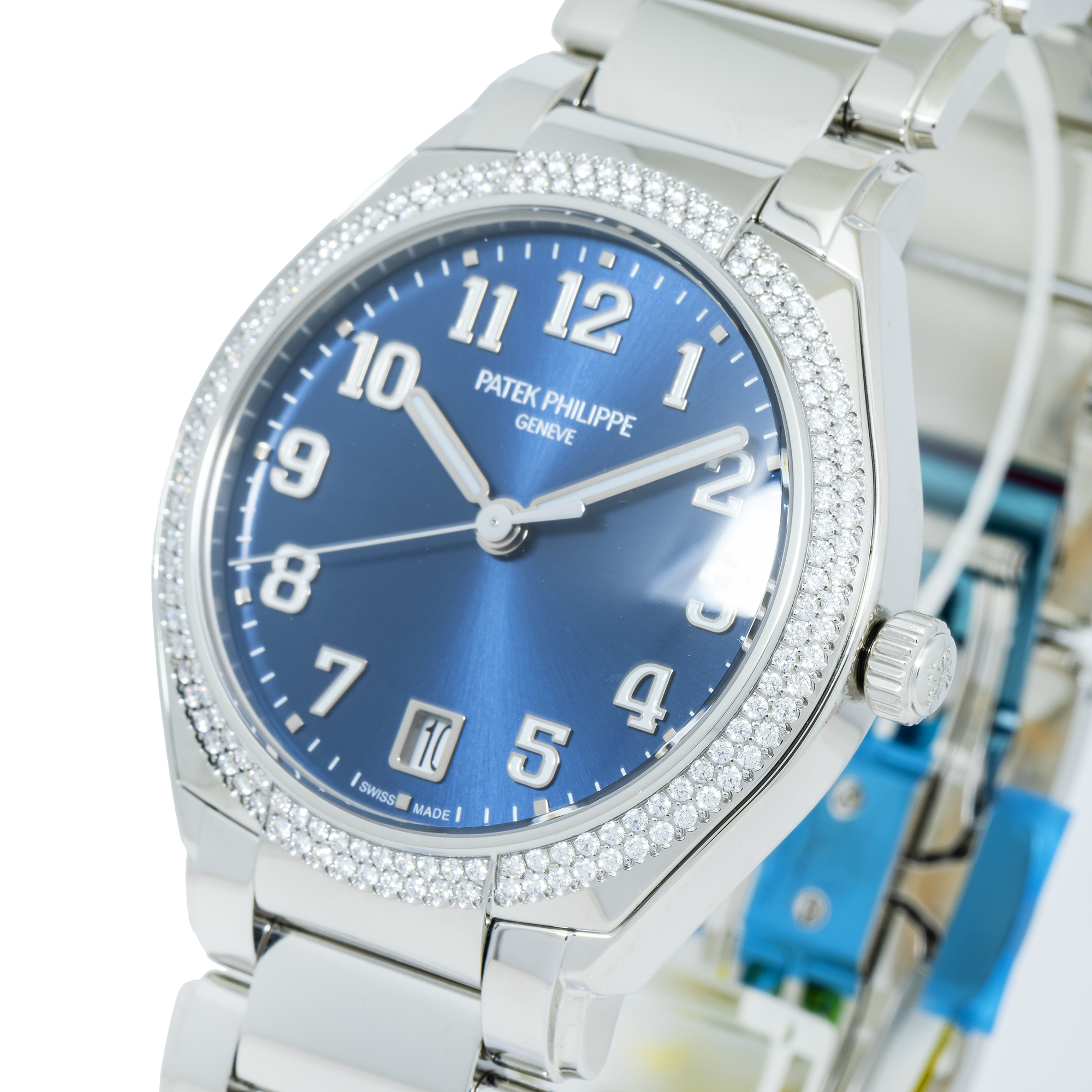 Patek Philippe Twenty~4 Ladies Stainless Steel Blue Sunburst Dial 7300/1200A-001