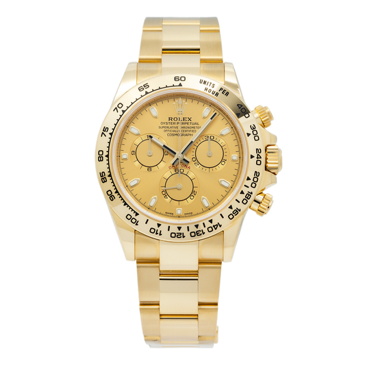 Rolex Cosmograph Daytona 116508 40MM Champagne Dial With Yellow Gold Oyster Bracelet
