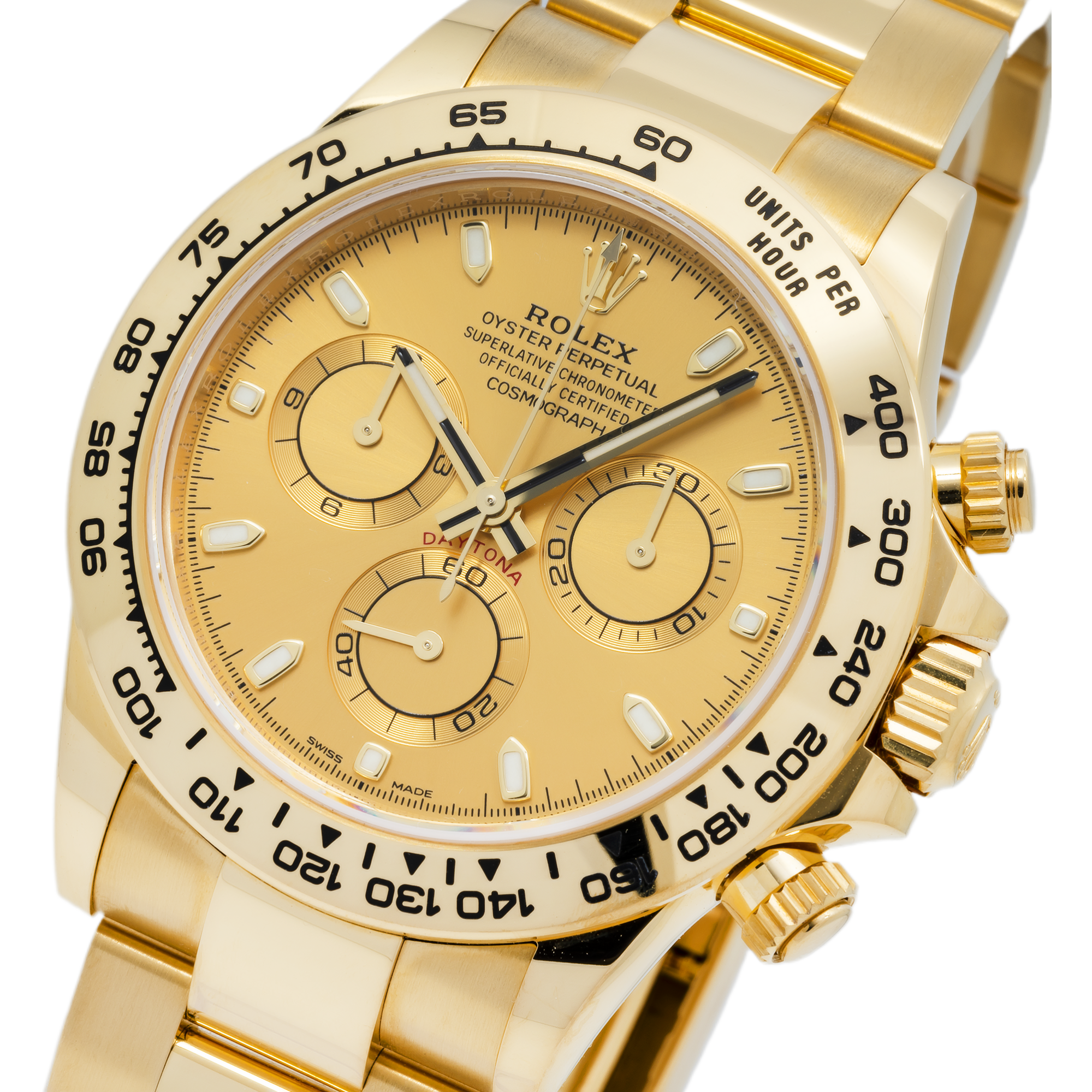 Rolex Cosmograph Daytona 116508 40MM Champagne Dial With Yellow Gold Oyster Bracelet