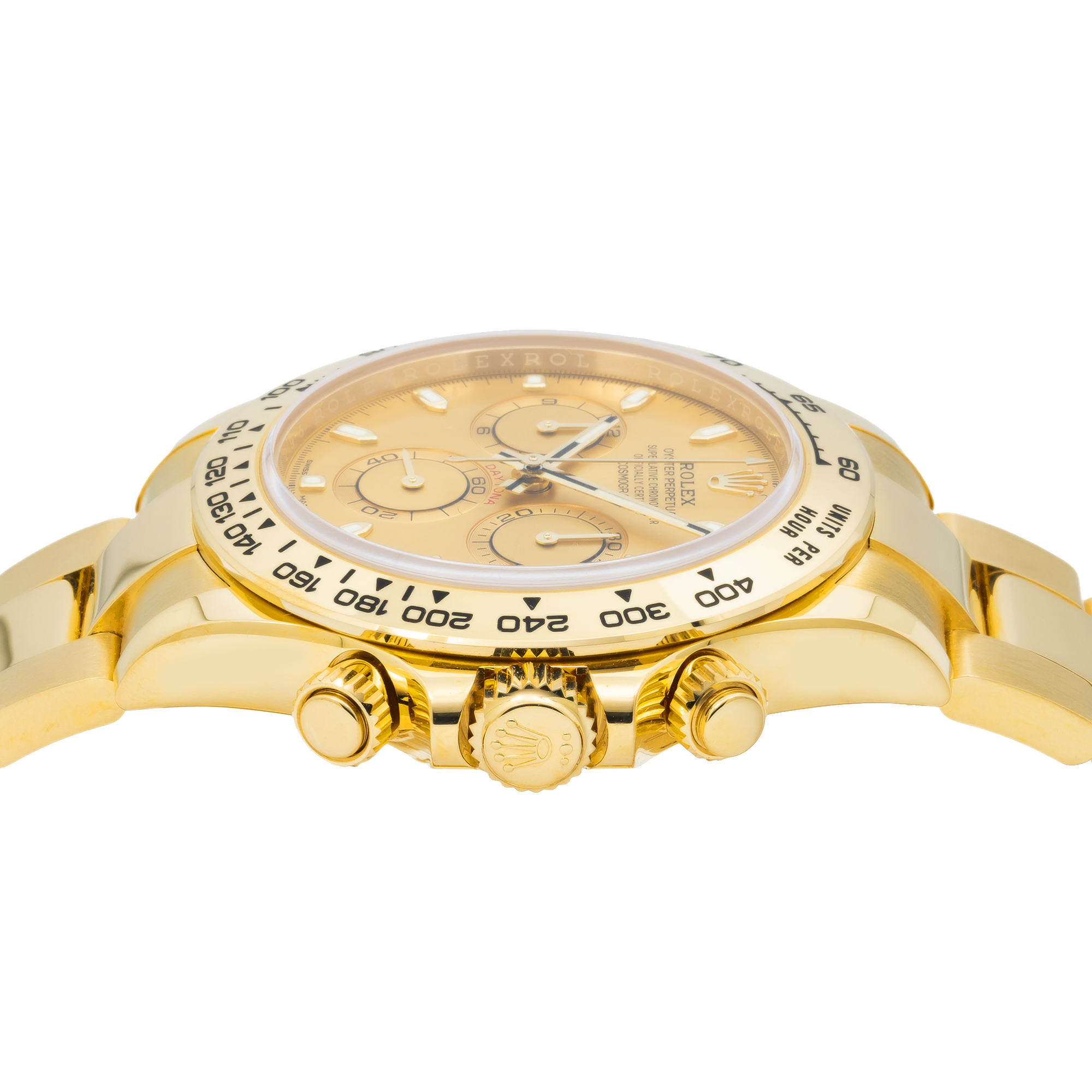 Rolex Cosmograph Daytona 116508 40MM Champagne Dial With Yellow Gold Oyster Bracelet