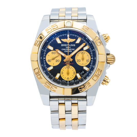 Breitling Chronomat CB0140 41MM Black Baton Dial With Two Tone Pilot Bracelet