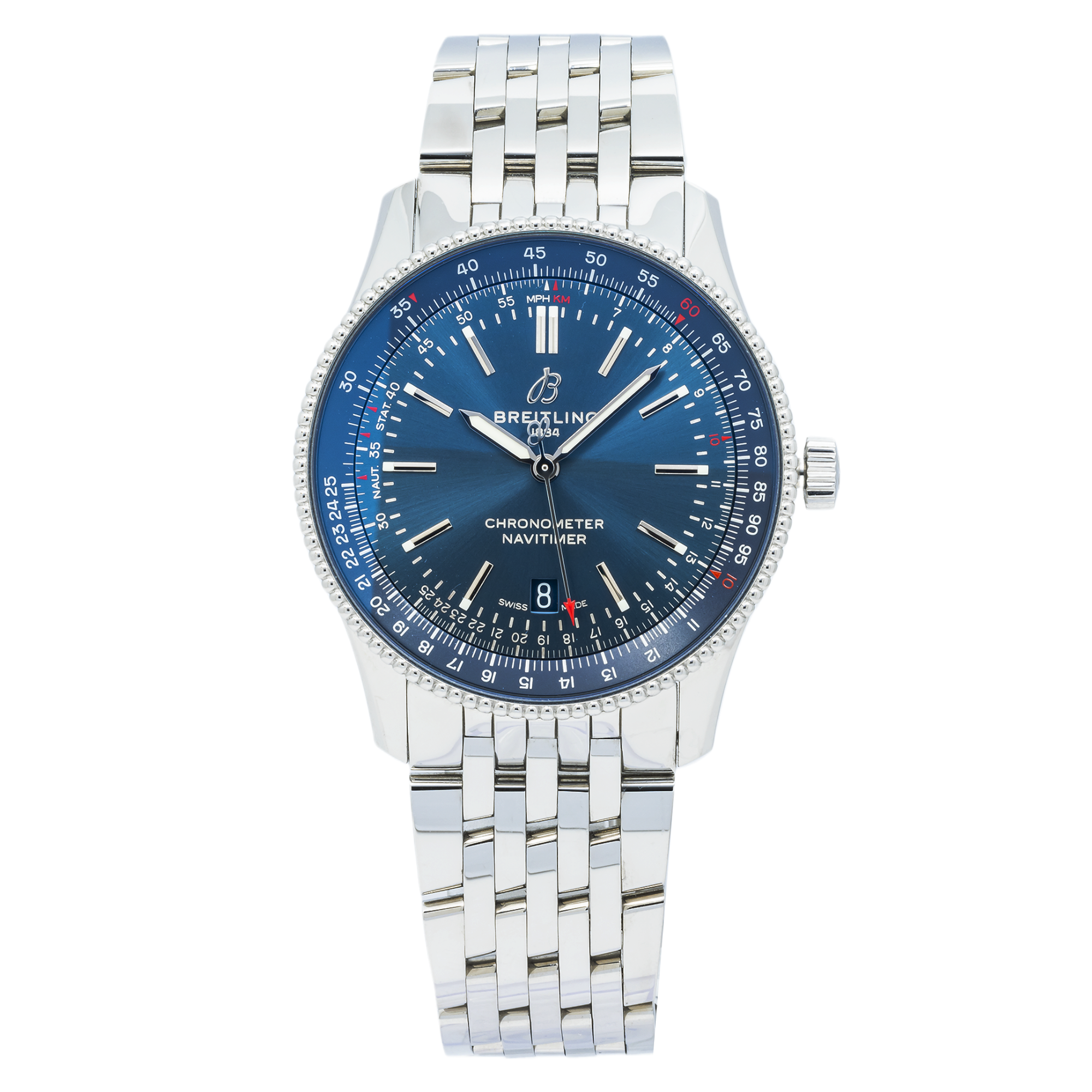 Breitling Navitimer A17326 41MM Blue Index Dial With Stainless Steel Bracelet