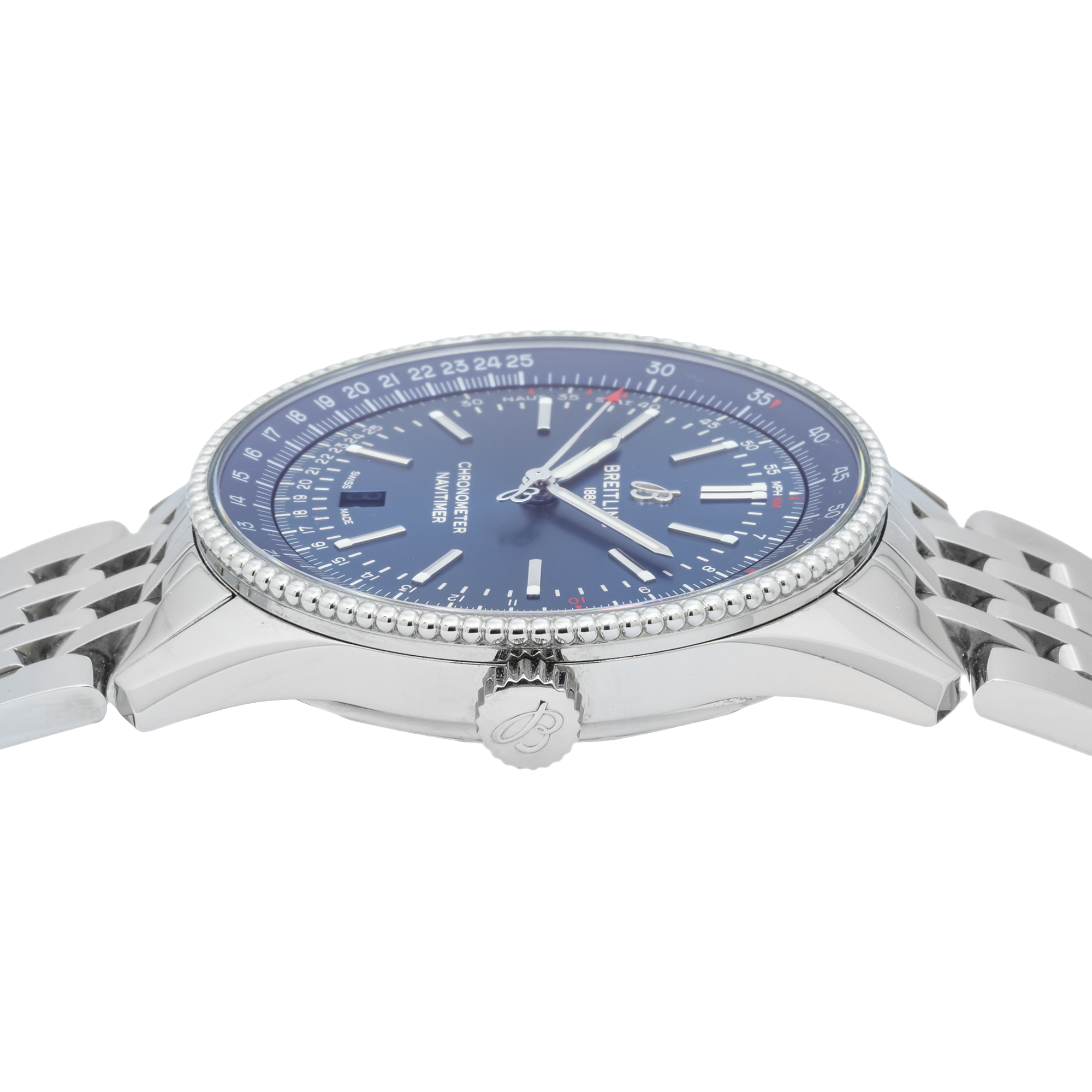 Breitling Navitimer A17326 41MM Blue Index Dial With Stainless Steel Bracelet