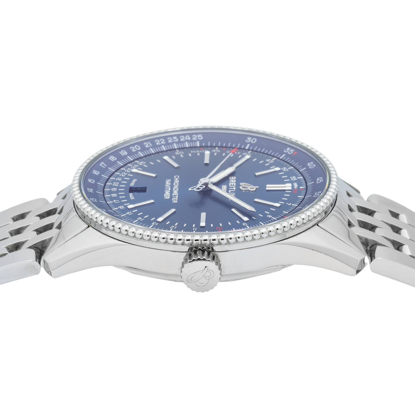 Breitling Navitimer A17326 41MM Blue Index Dial With Stainless Steel Bracelet