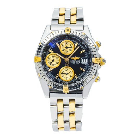 Breitling Chronomat B13050 40MM Black Index Dial With Two Tone Bracelet