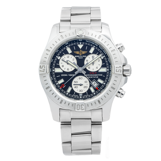 Breitling Colt Chronograph A73388 44MM Black Stick Dial With Stainless Steel Bracelet