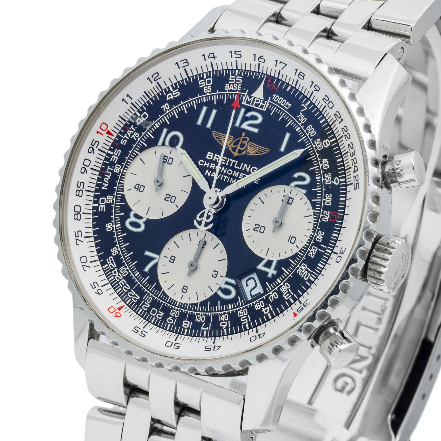 Breitling Navitimer A23322 42MM Black Arabic Dial With Stainless Steel Bracelet