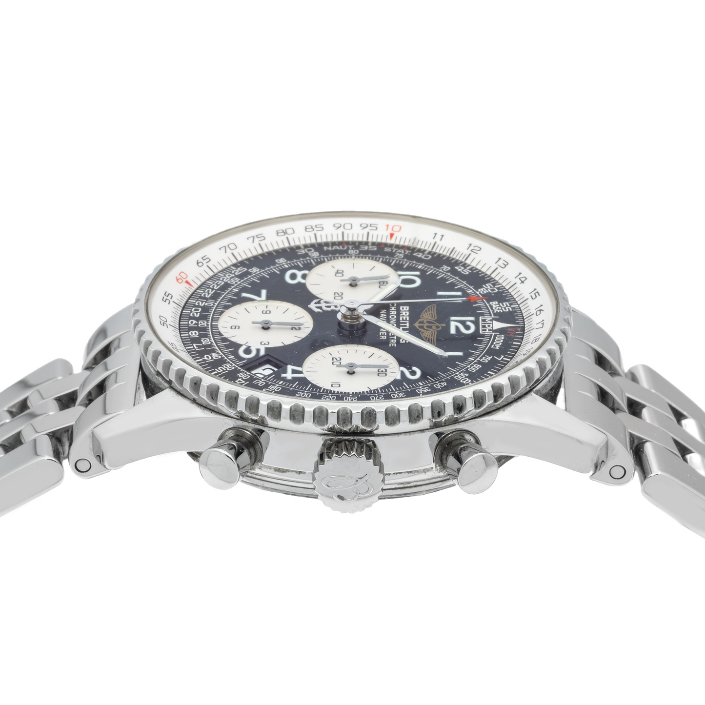Breitling Navitimer A23322 42MM Black Arabic Dial With Stainless Steel Bracelet