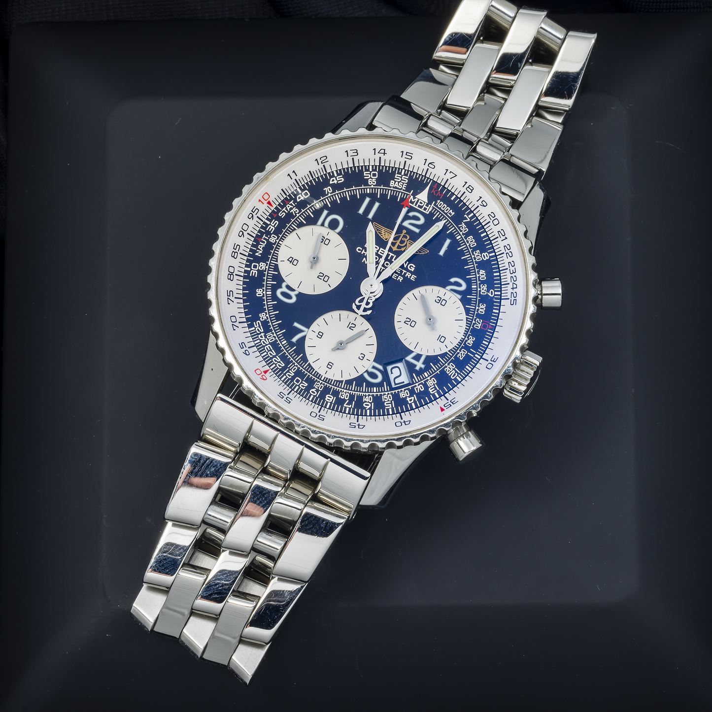 Breitling Navitimer A23322 42MM Black Arabic Dial With Stainless Steel Bracelet