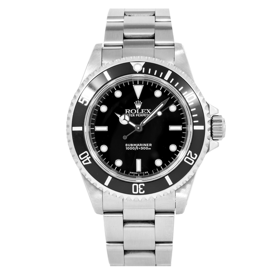 Rolex Submariner 14060 Black Dial And Aluminum Bezel With Stainless Steel Oyster Bracelet