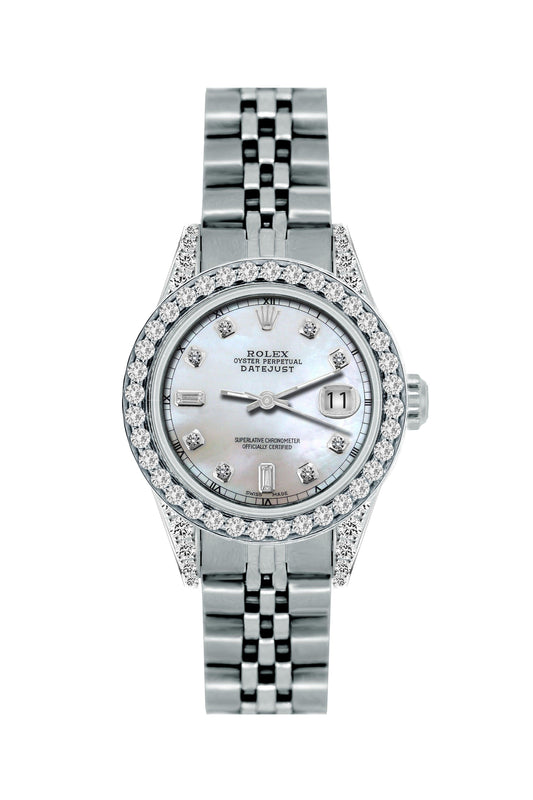 Rolex Datejust Diamond Watch, 26mm, Stainless SteelBracelet Mystic Dial w/ Diamond Bezel and Lugs
