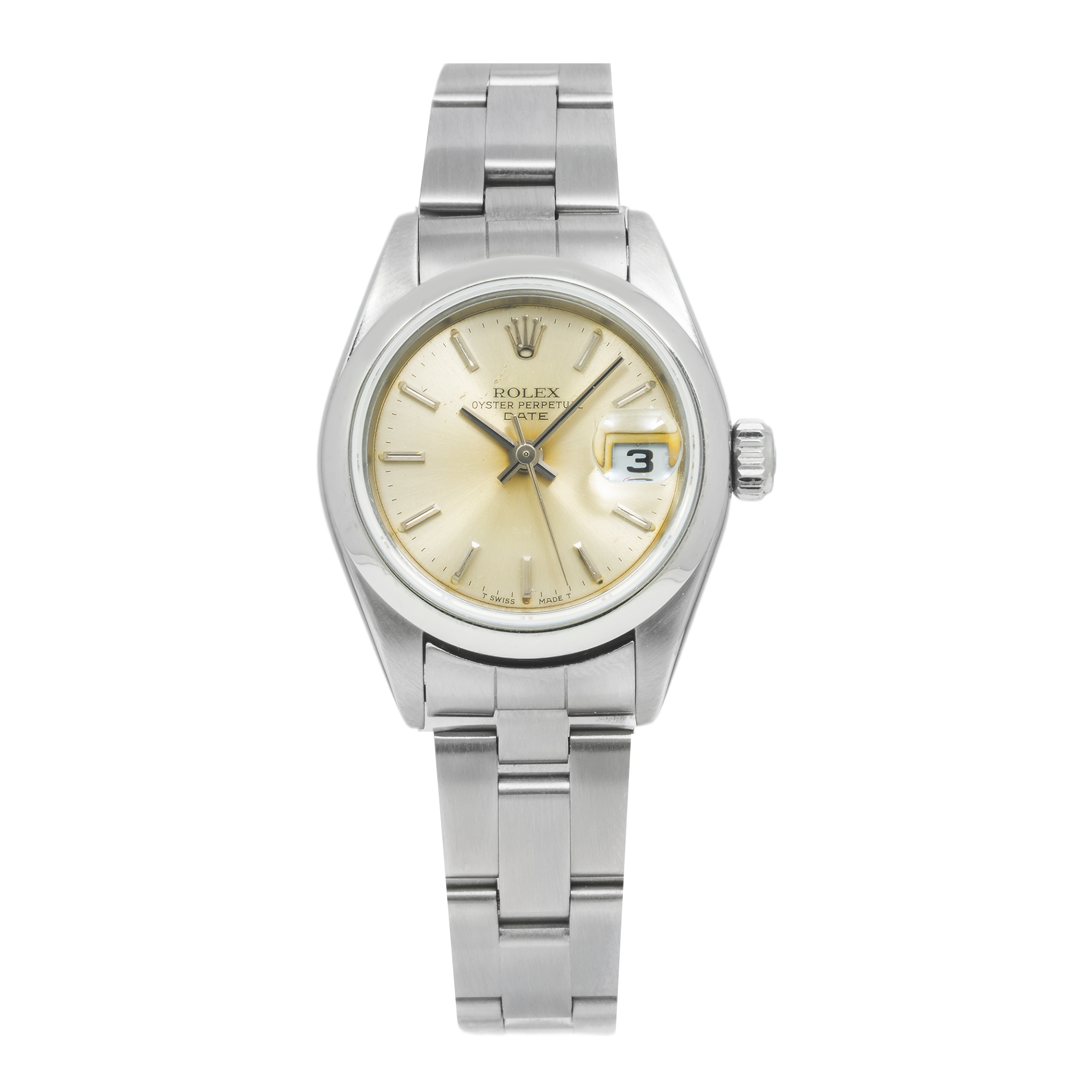 Rolex Oyster Perpetual Date 79160 26MM Champagne Dial With Stainless Steel Oyster Bracelet
