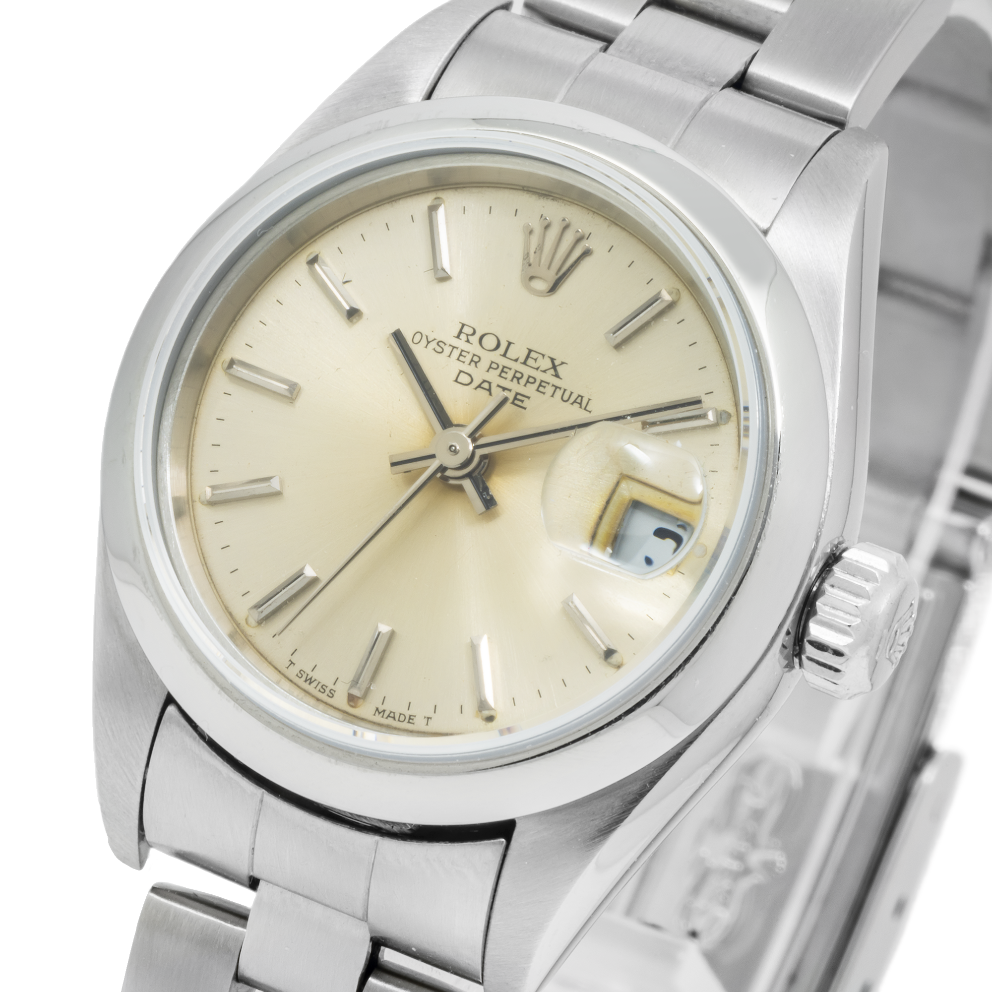Rolex Oyster Perpetual Date 79160 26MM Champagne Dial With Stainless Steel Oyster Bracelet